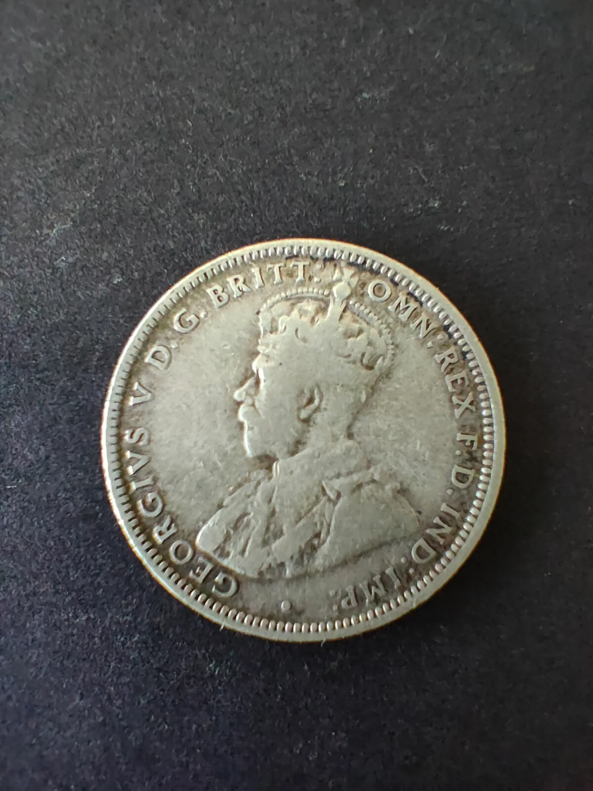Australia 1913 1/- One Shilling Silver Coin Very Good Condition - Image 2