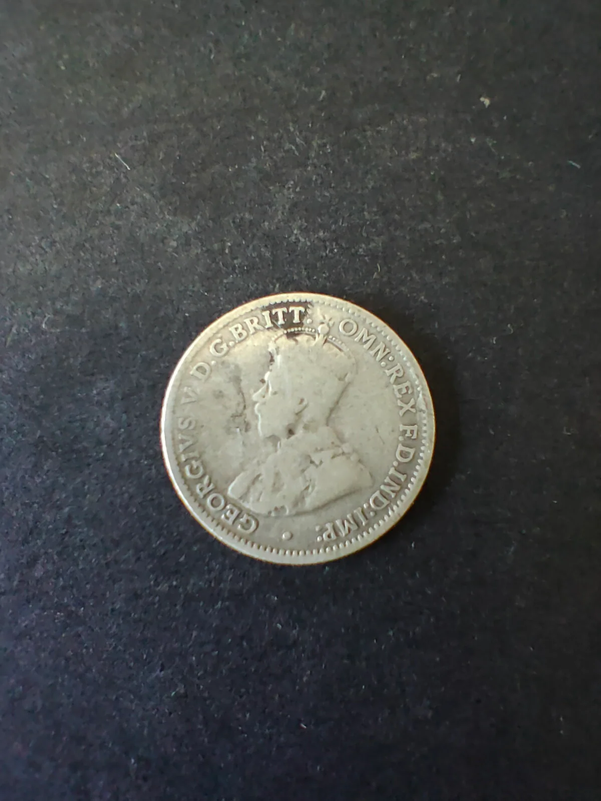 Australia 1914 3d Threepence Silver Coin Fine Condition - Image 2