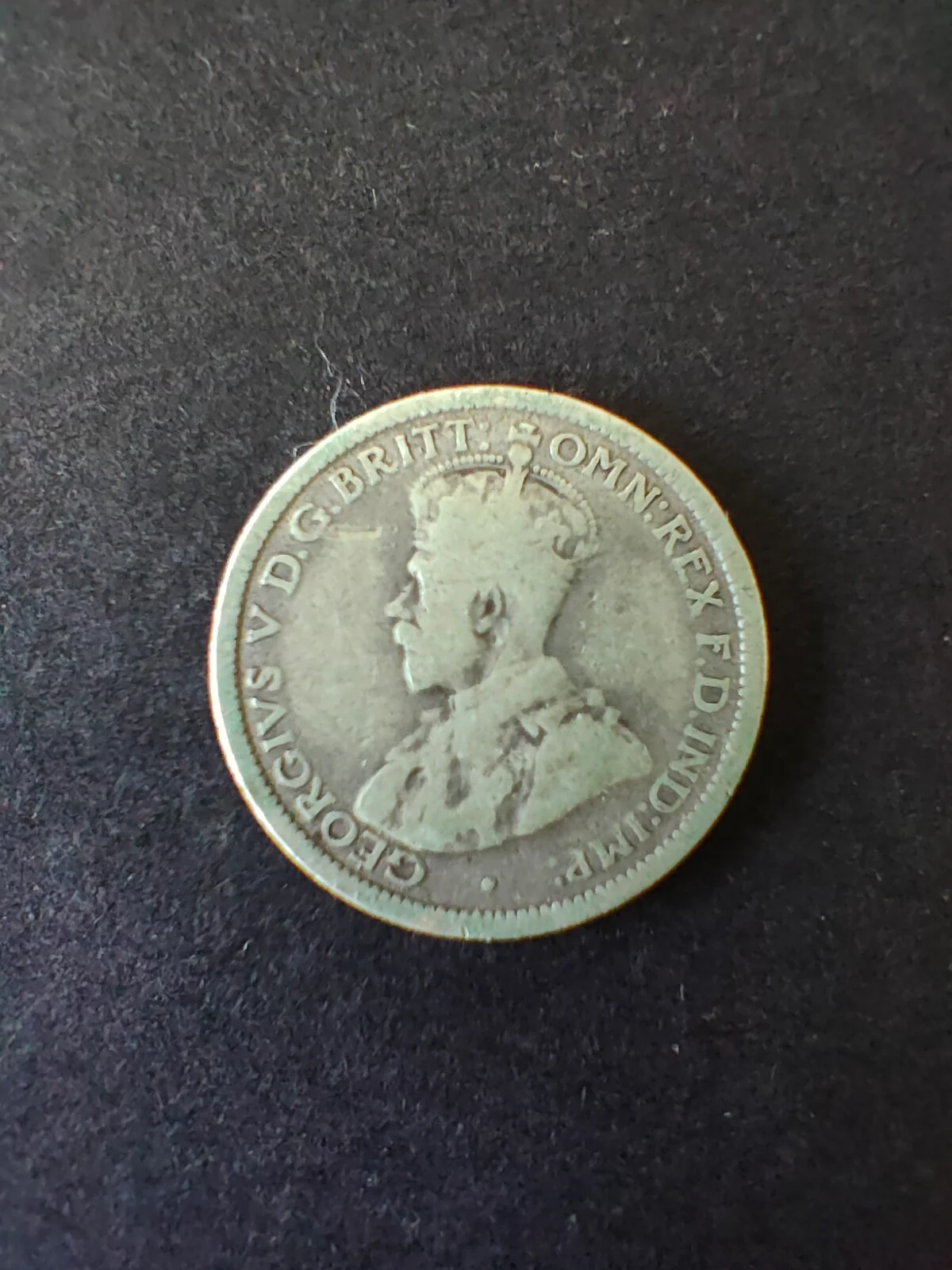 Australia 1920 6d Sixpence Silver Coin Very Good Condition - Image 2
