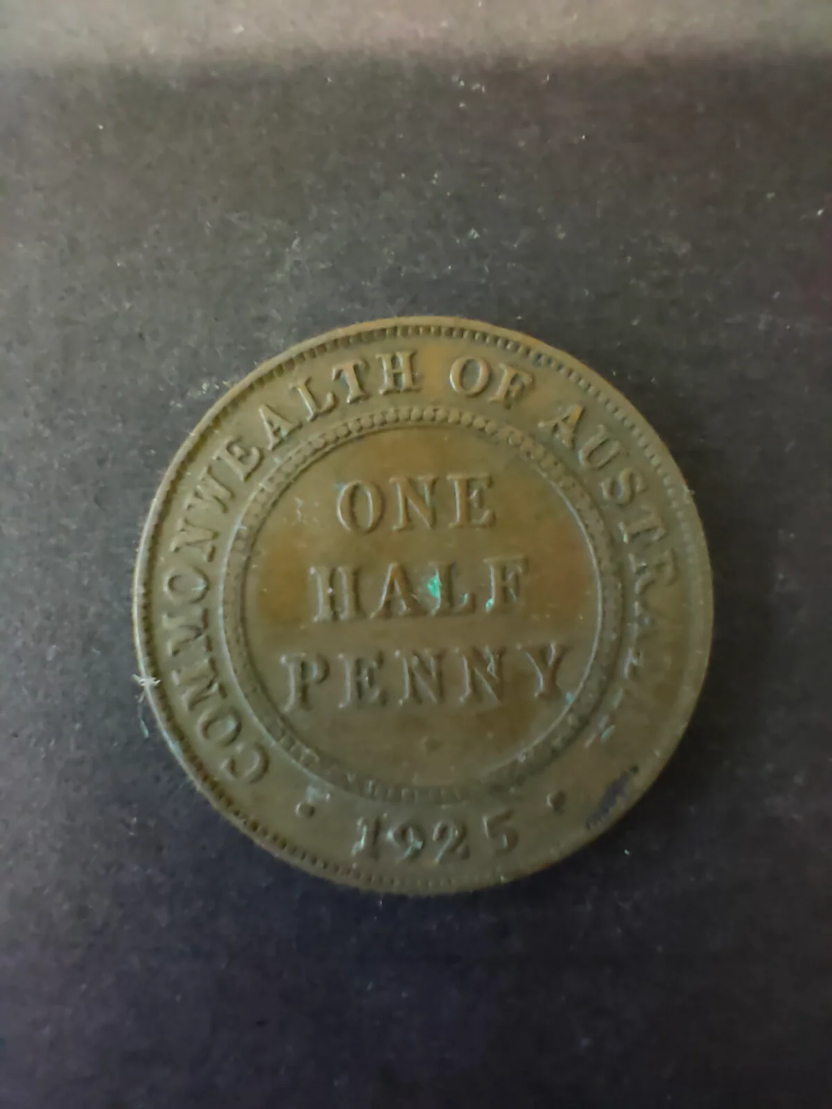 Australia 1925 1/2d Half Penny Fine Condition