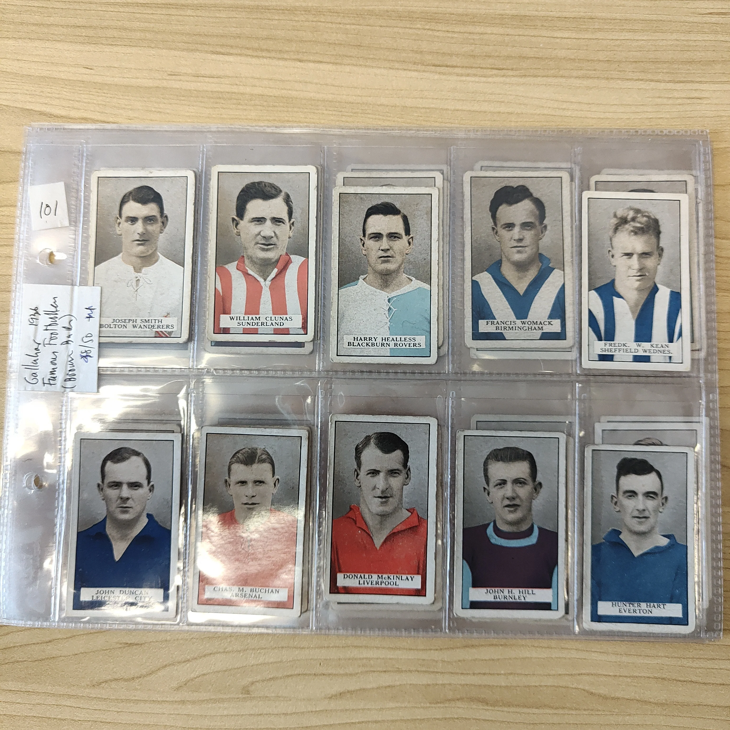 Soccer 1926 Gallaher Famous Footballers Brown Back Part Set 48/50 Cigarette Cards