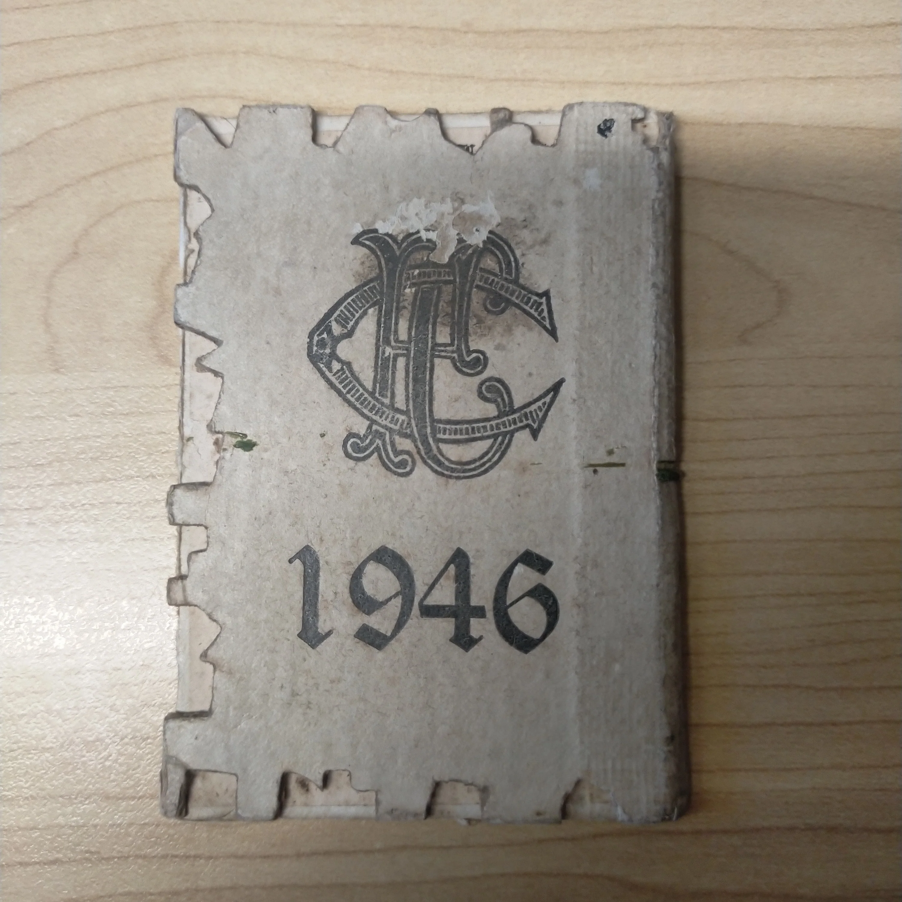 VFL 1946 Collingwood Football Club Members Season Ticket