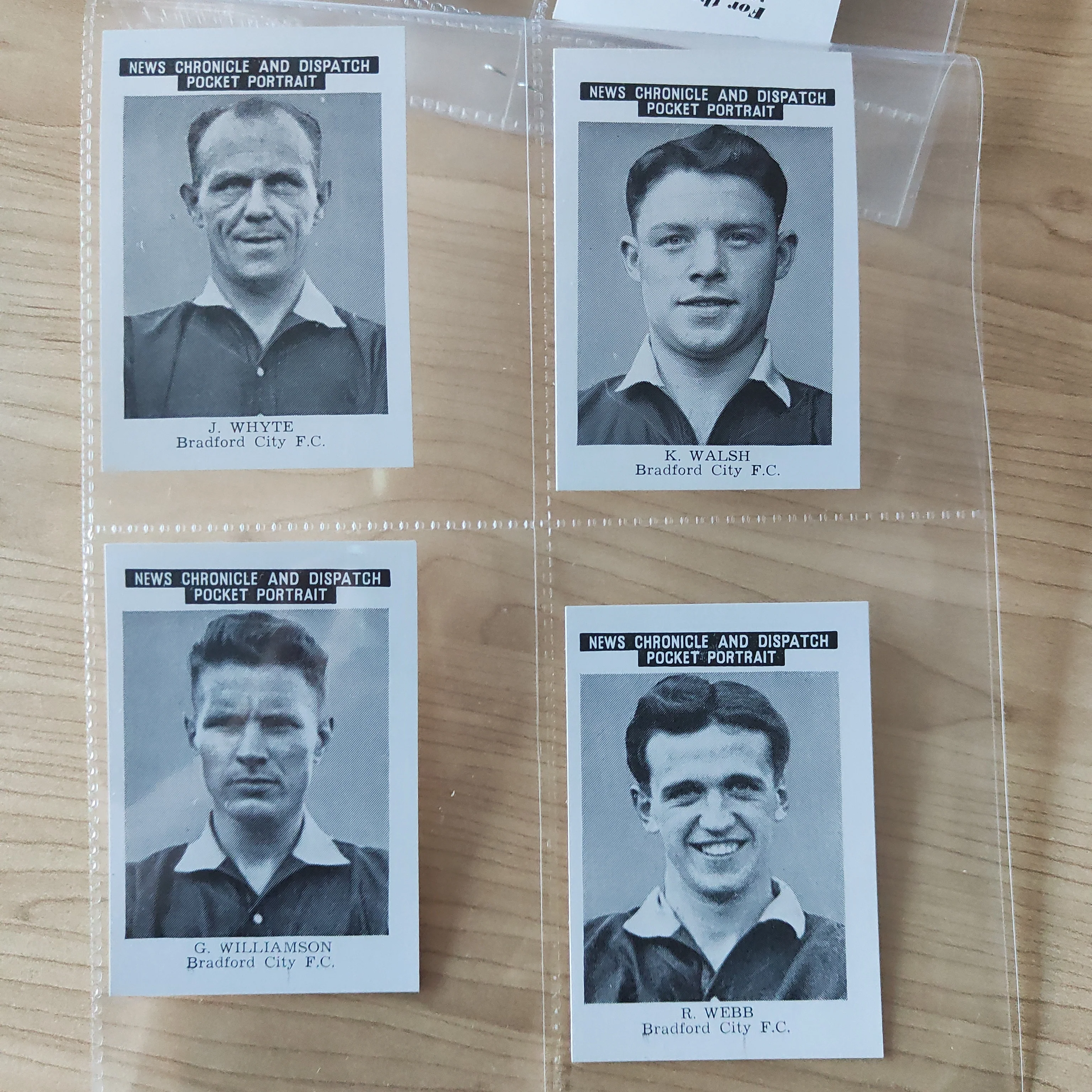 Soccer 1955 News Chronicle and Daily Dispatch Bradford City FC Lot of 12 Cigarette Cards - Image 5