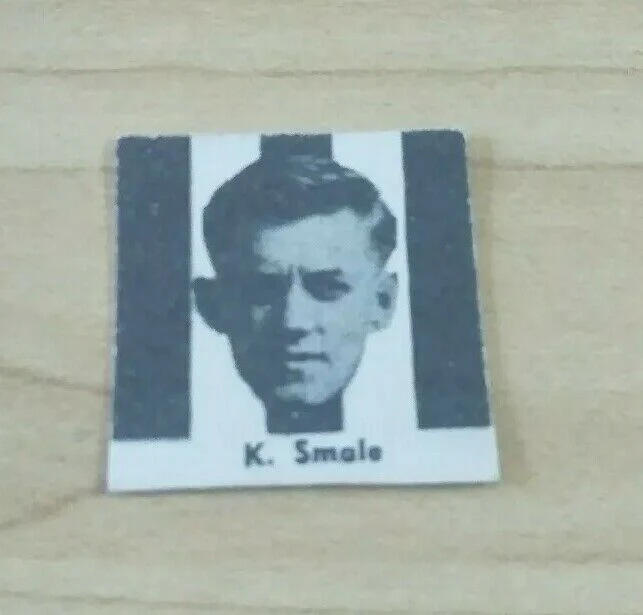 VFL 1956 Argus Newspaper Fireside Footballers Collingwood K Smale Football Card