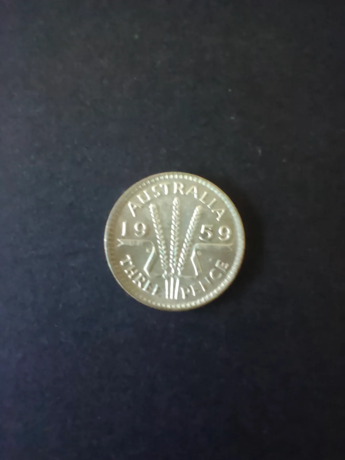 Australia 1959 3d Threepence Silver Coin Very Fine Condition