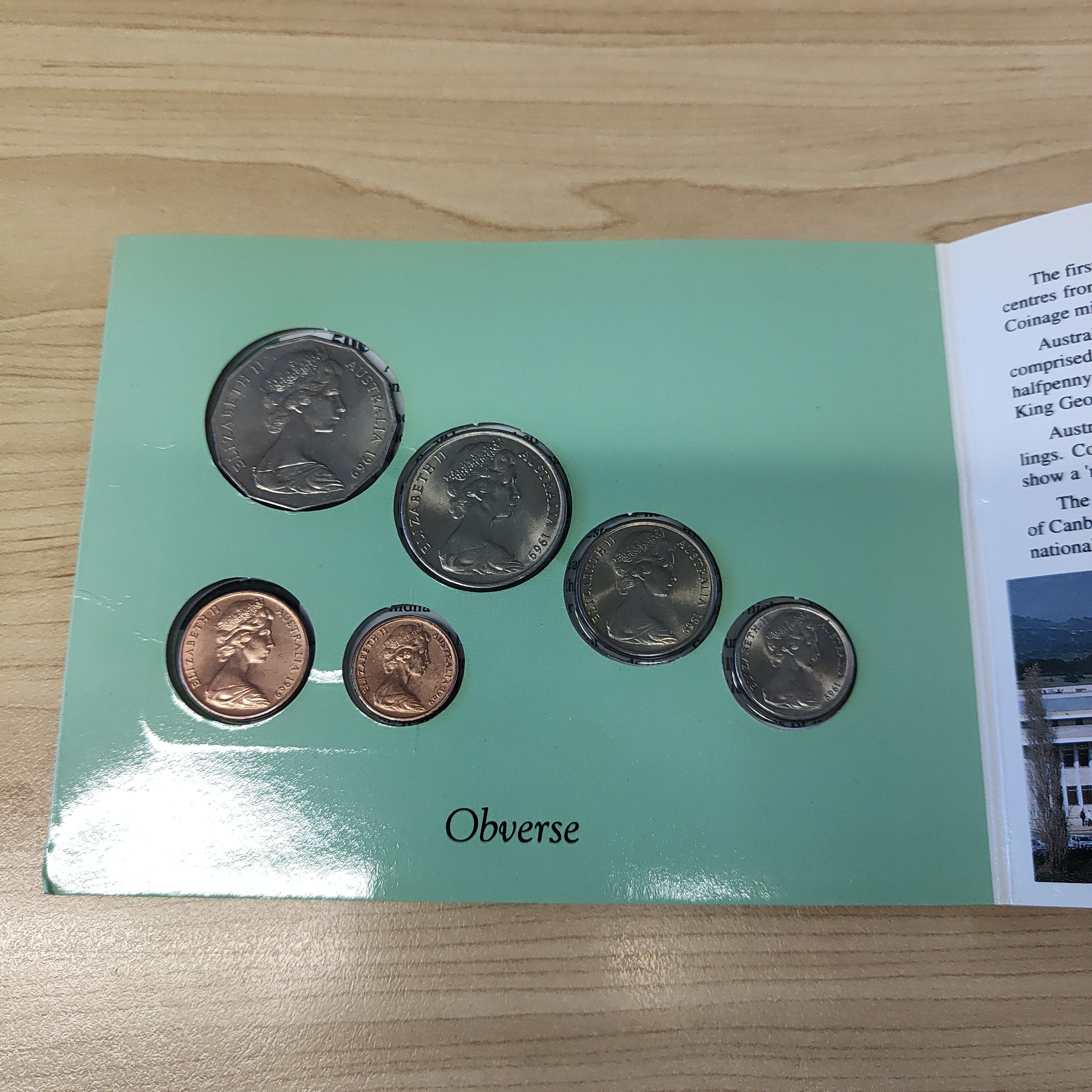 Australia 1969 Sherwood Uncirculated Decimal Coin Set - Image 3