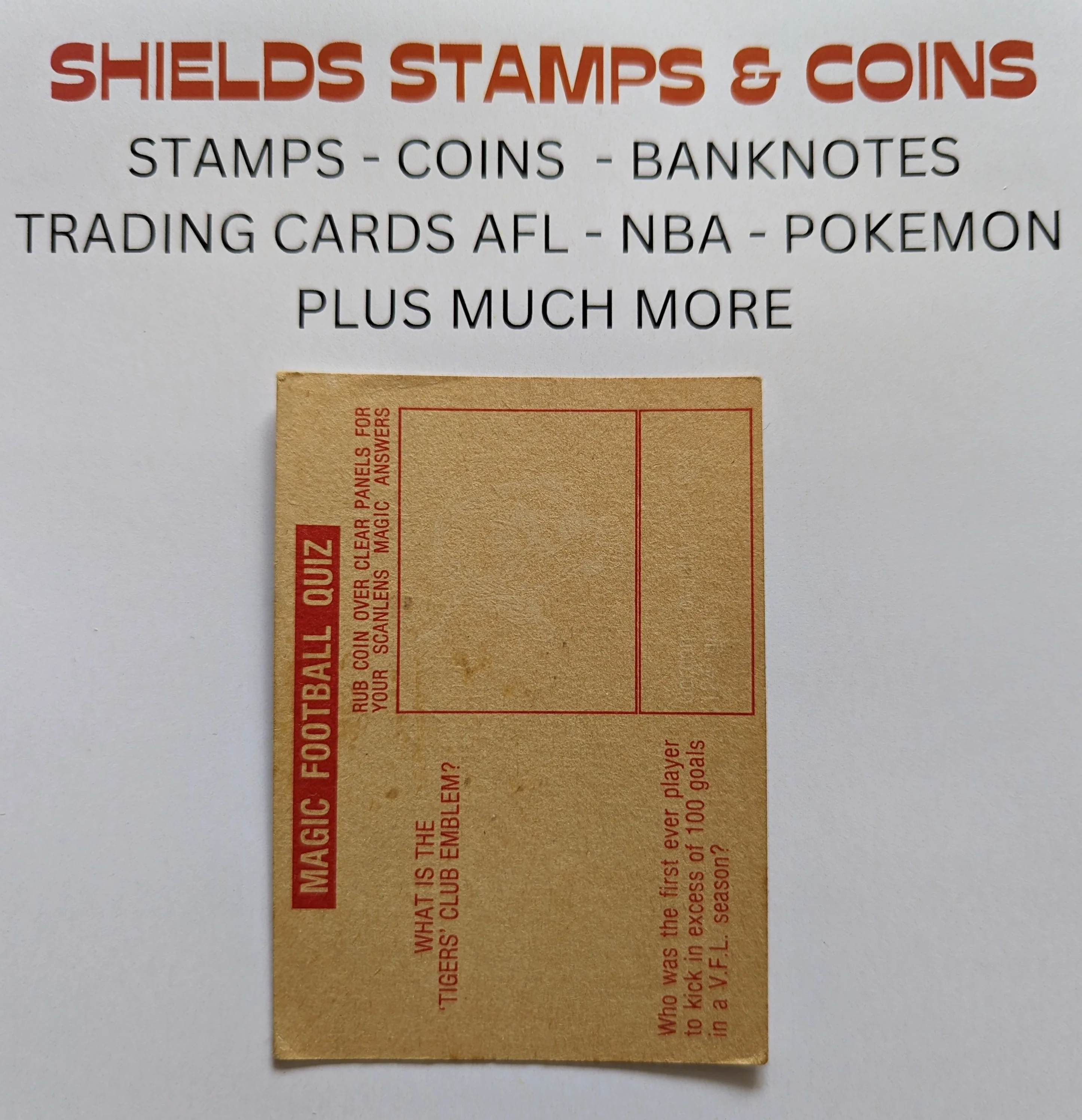 1975 VFL Football Scanlens Card 2 Stuart Trott St Kilda - Image 2