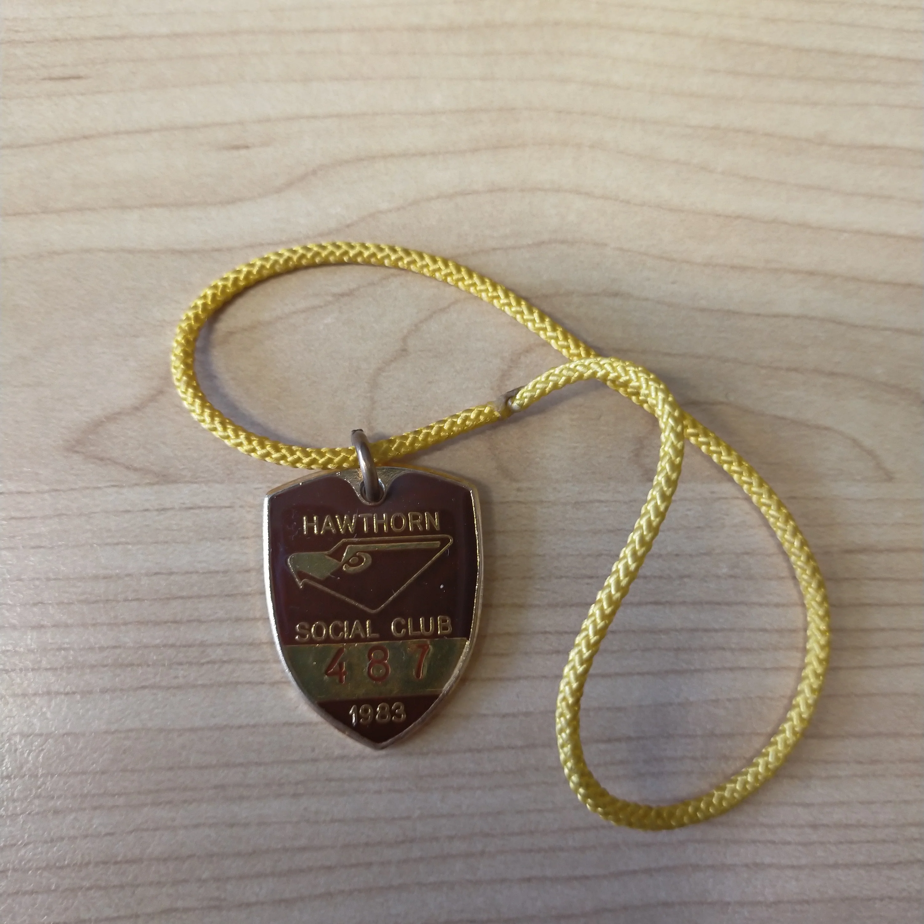 VFL 1983 Hawthorn Football Club Season Ticket and Membership Badge Premiership Year - Image 5