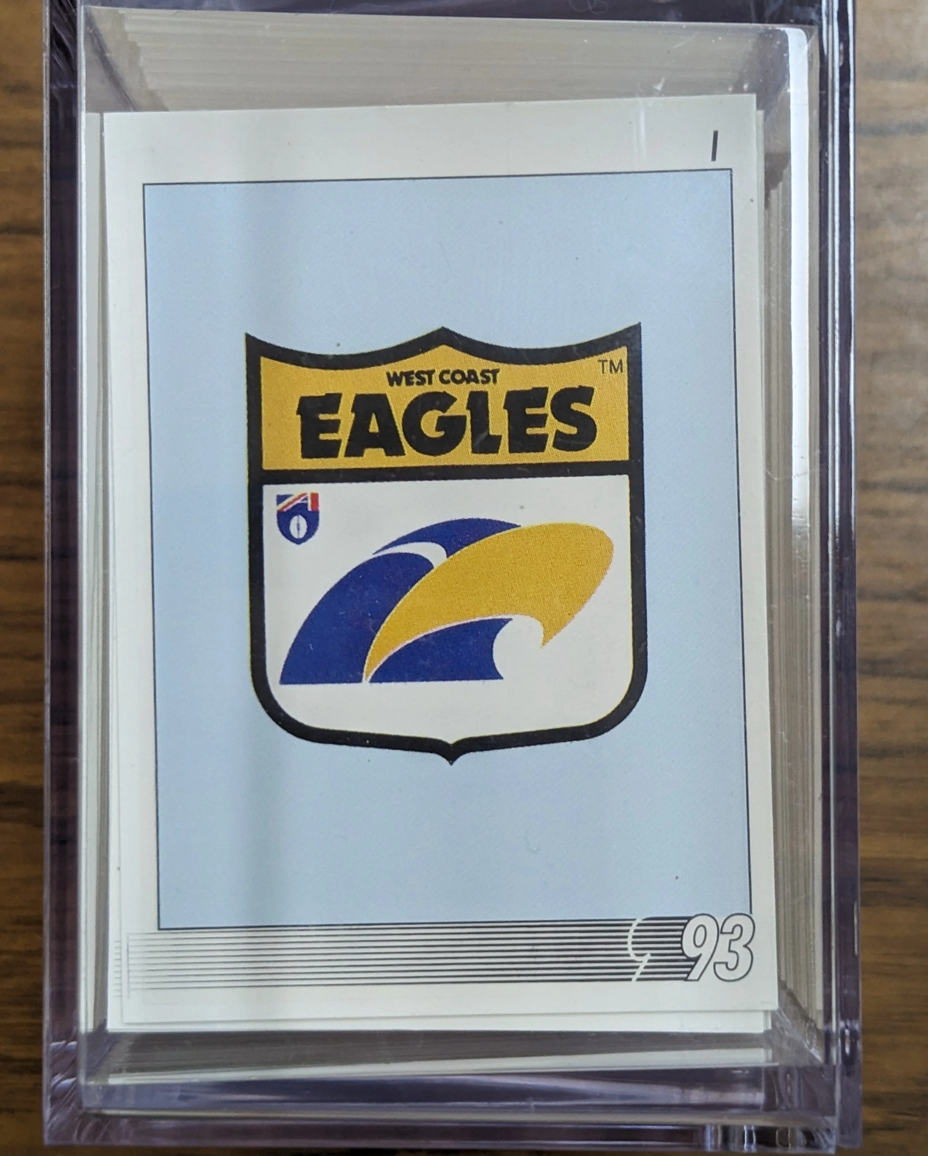 1993 AFL Select Base Set Complete in Plastic Container