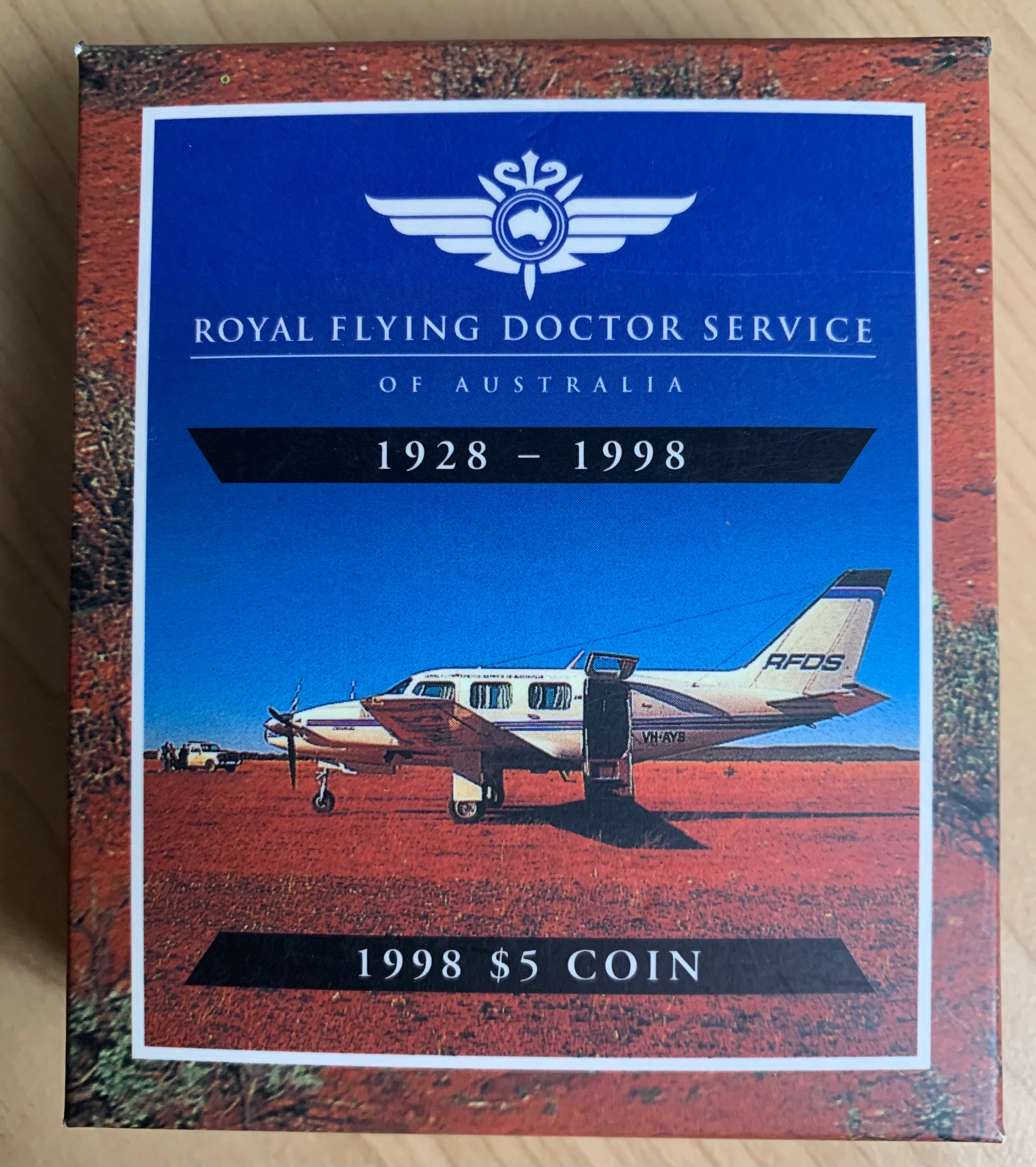 Australia 1998 Royal Australian Mint Royal Flying Doctor $5 Proof Coin - Image 3