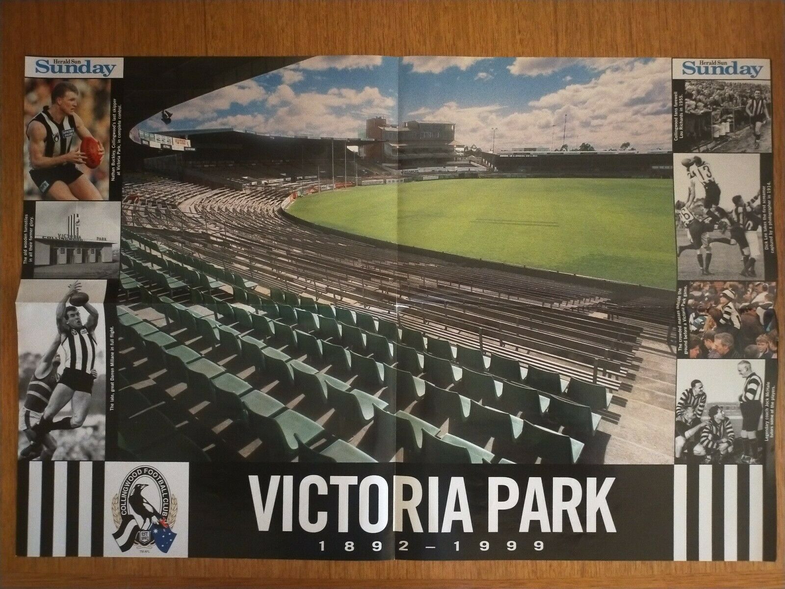 1999 Collingwood Football Club Last Game At Victoria Park Memorabilia Inc Poster - Image 10