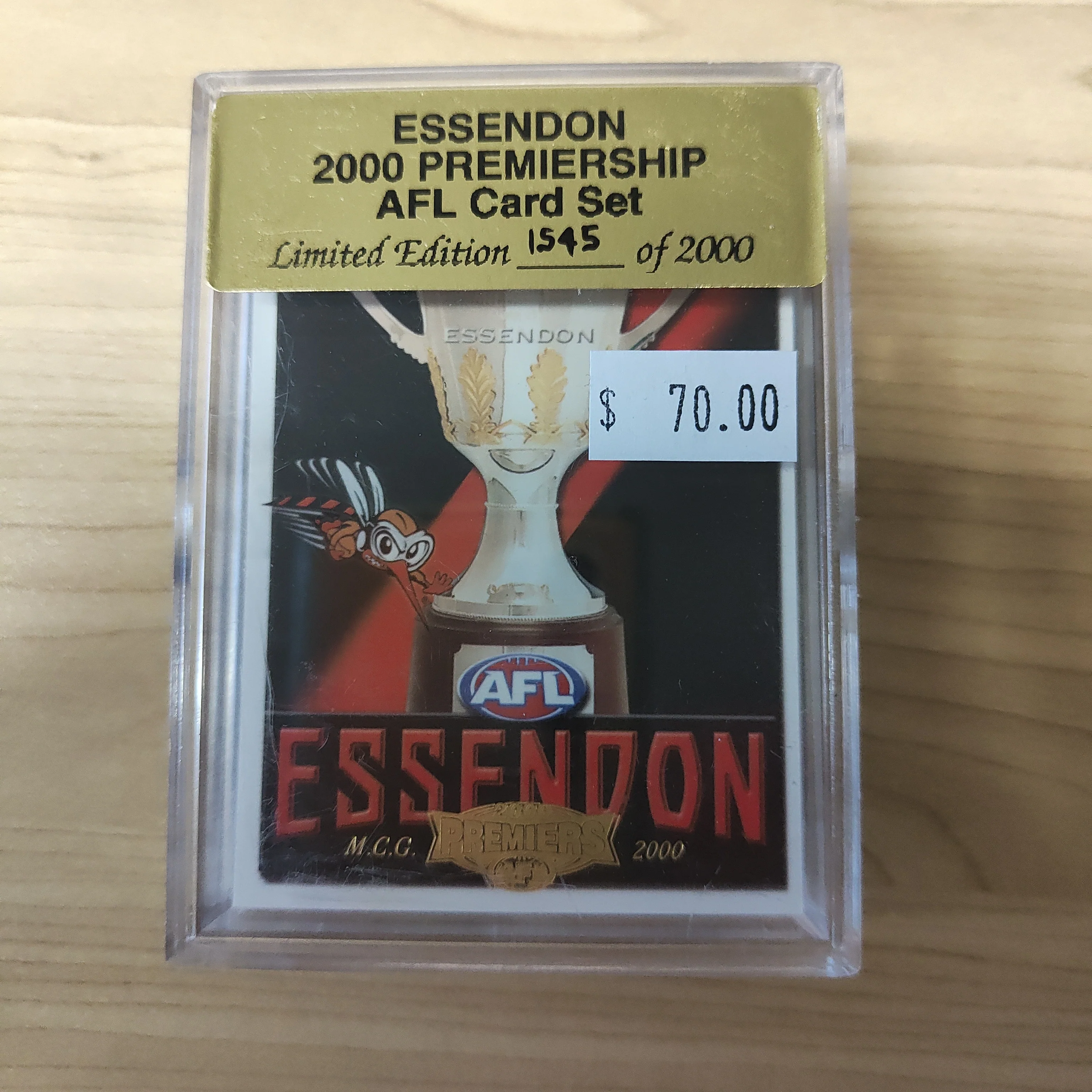 2000 AFL Select Essendon Premiership Limited Edition Set of 30 Cards 1545/2000