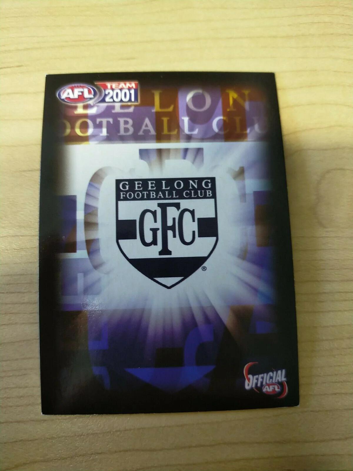 2001 Teamcoach Gold Prize Card Geelong 291 Steven King - Image 2