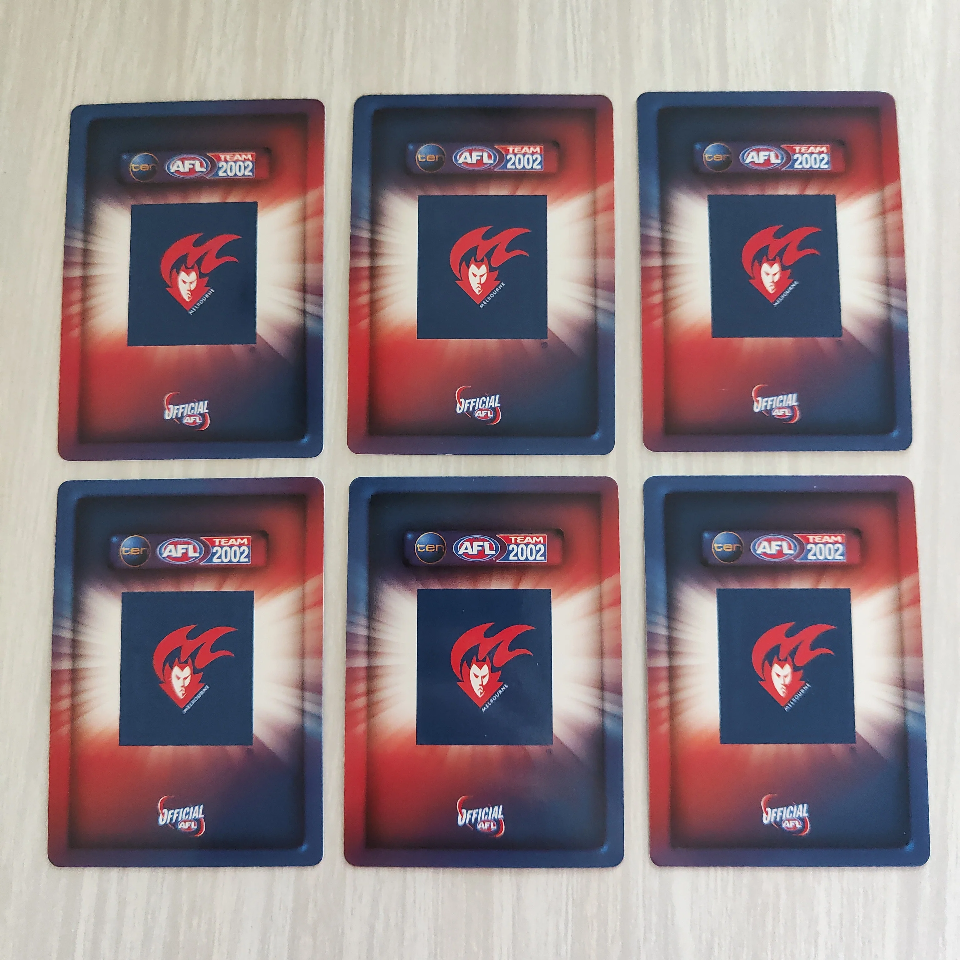2002 Teamcoach Blue Prize Card Team Set Melbourne - Image 2