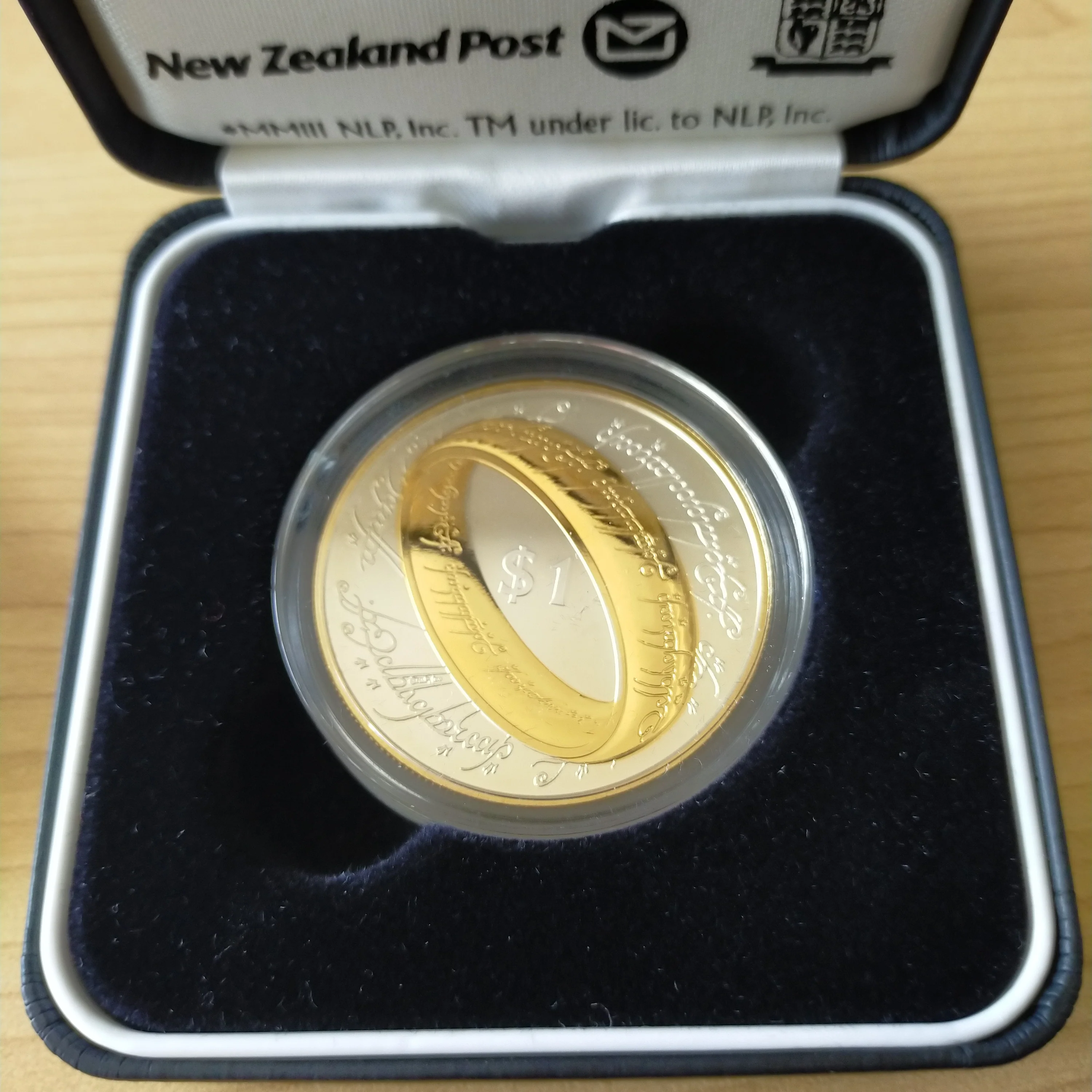 New Zealand 2003 Lord of the Rings The Ring of Power .925 Silver Proof Coin - Image 2