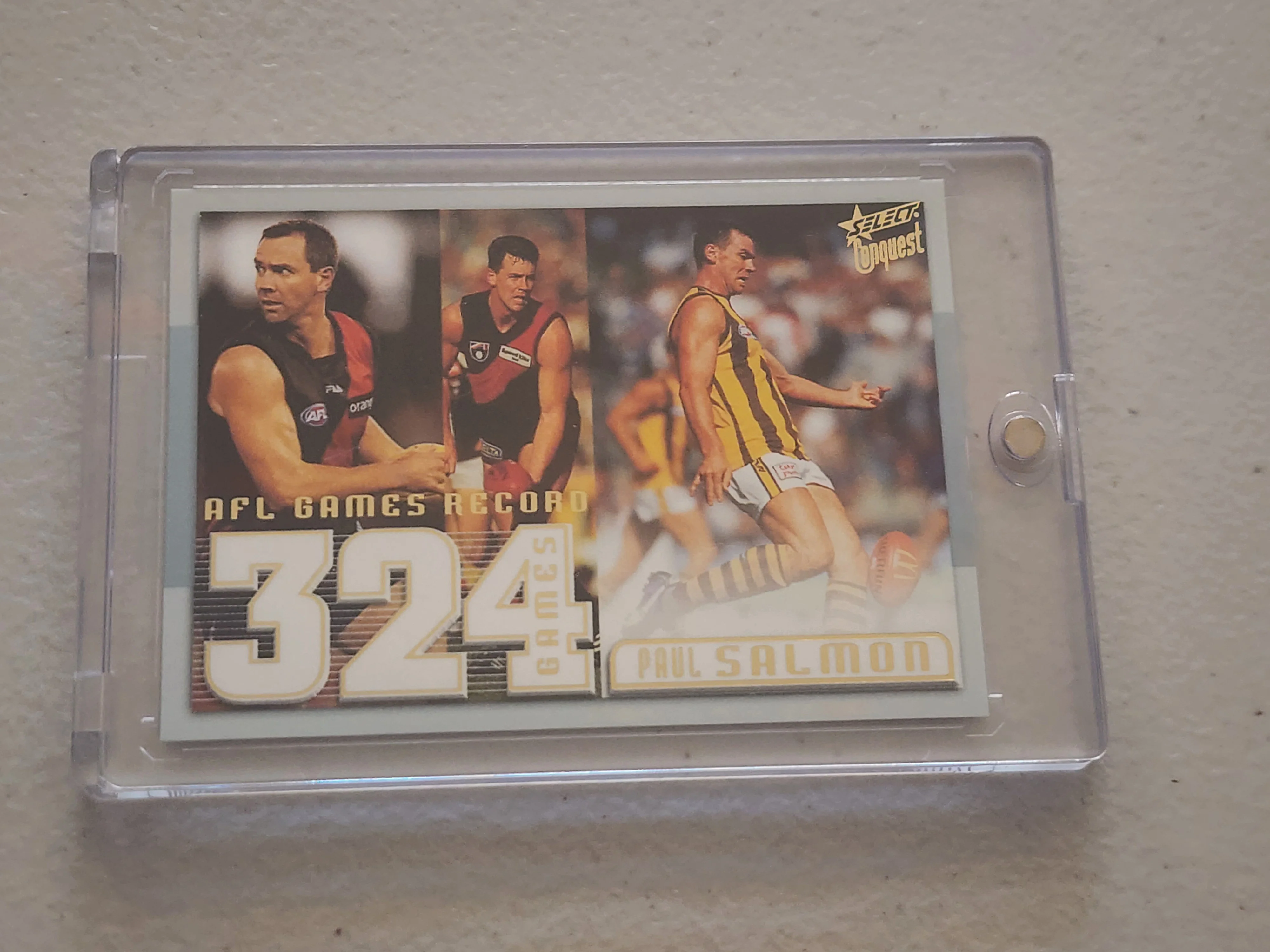 2004 AFL Select Conquest Paul Salmon 324 games Essendon Hawthorn CC12