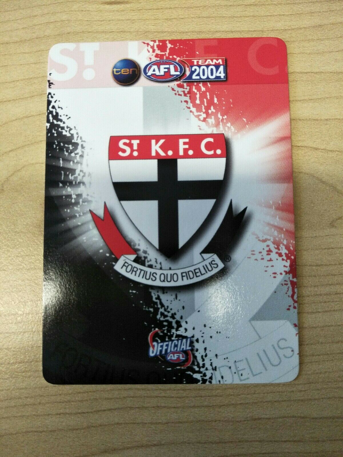 2004 Teamcoach Gold Premium Prize Card Robert Harvey St Kilda - Image 2