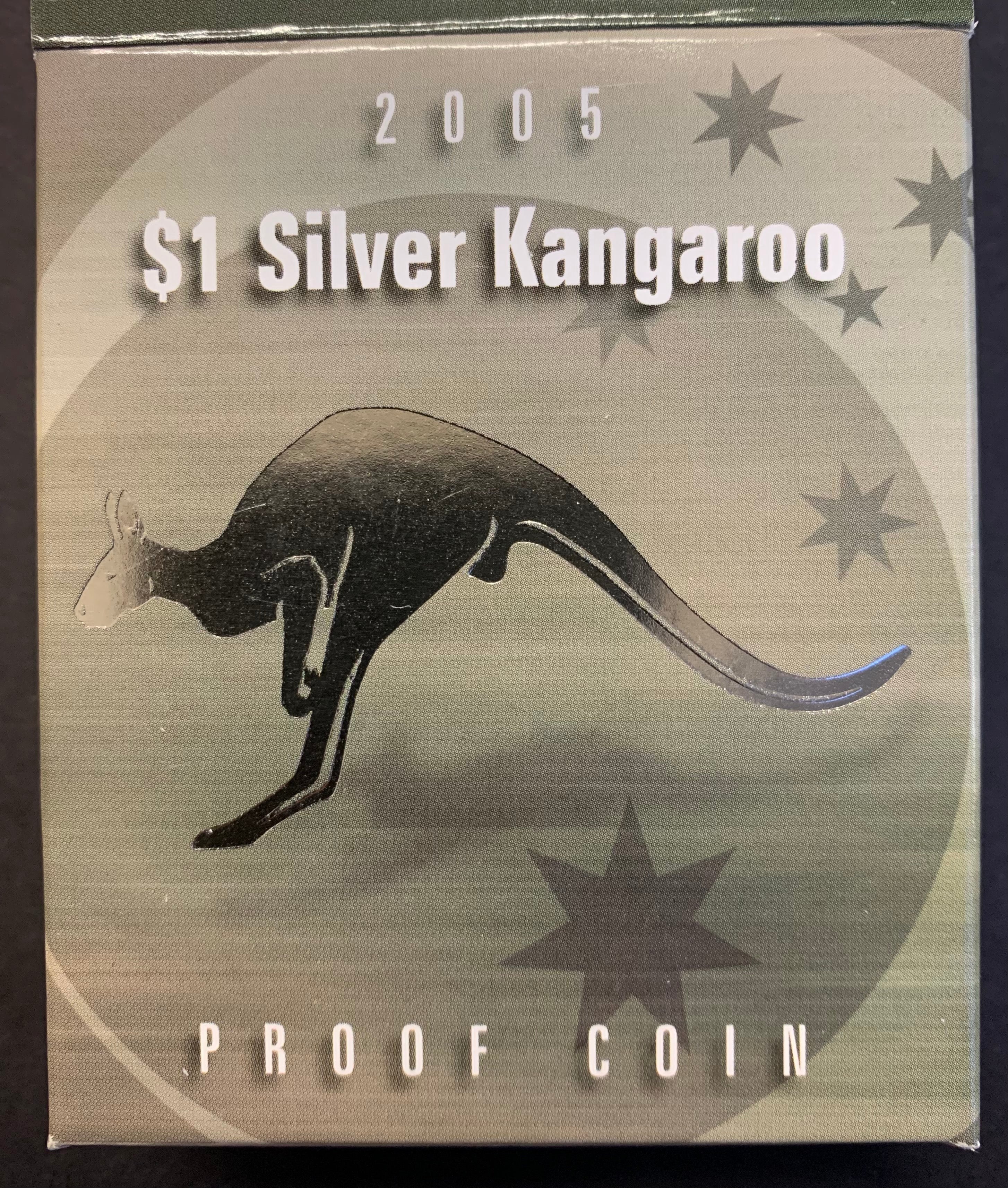 Australia 2005 Royal Australian Mint $1 Kangaroo Silver Proof Coin - Image 3