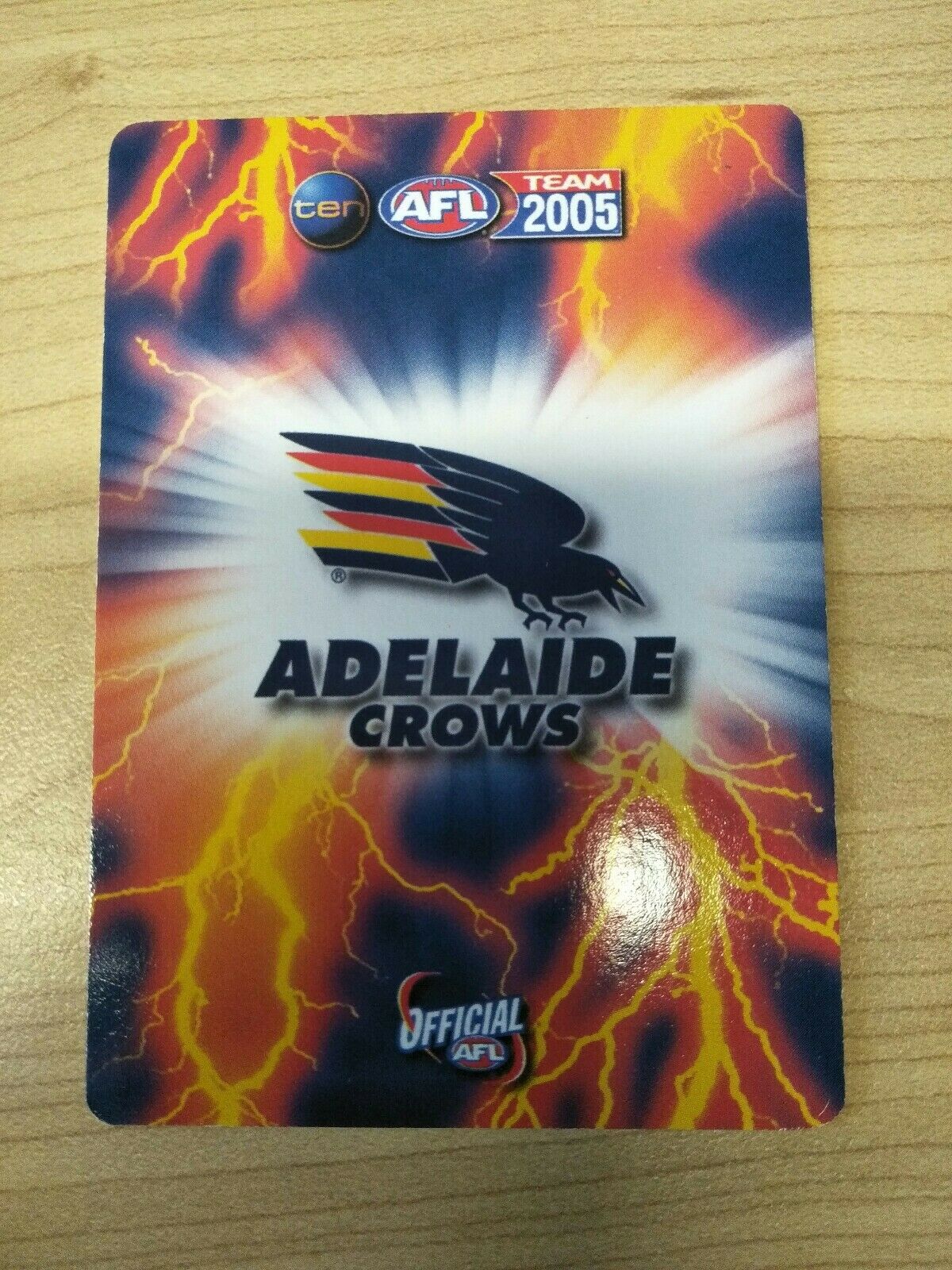 2005 Teamcoach Gold Premium Prize Card Rhett Biglands Adelaide - Image 2