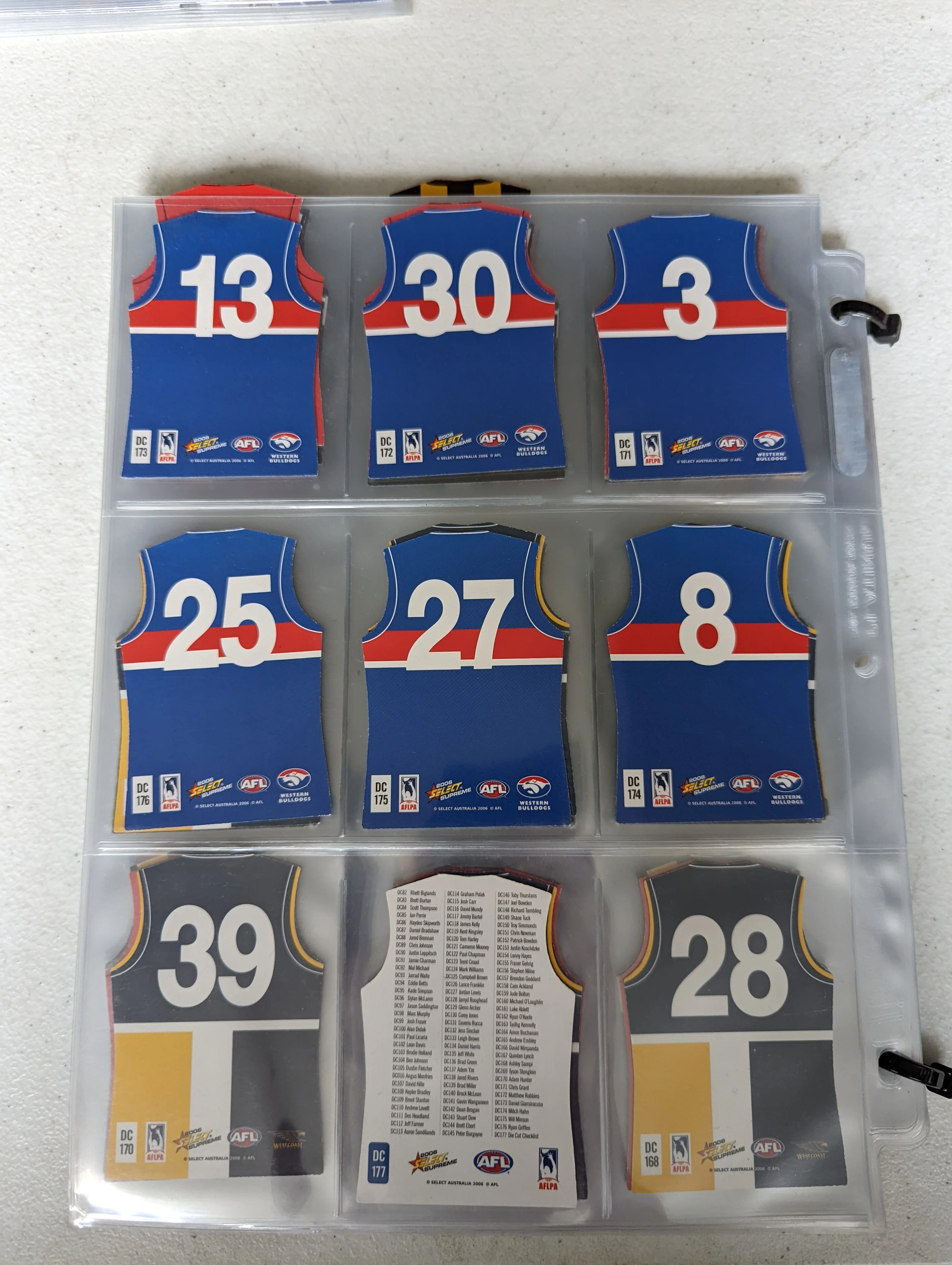2006 AFL Select Champions & Supreme Die Cut Jersey Set 177 - Image 2
