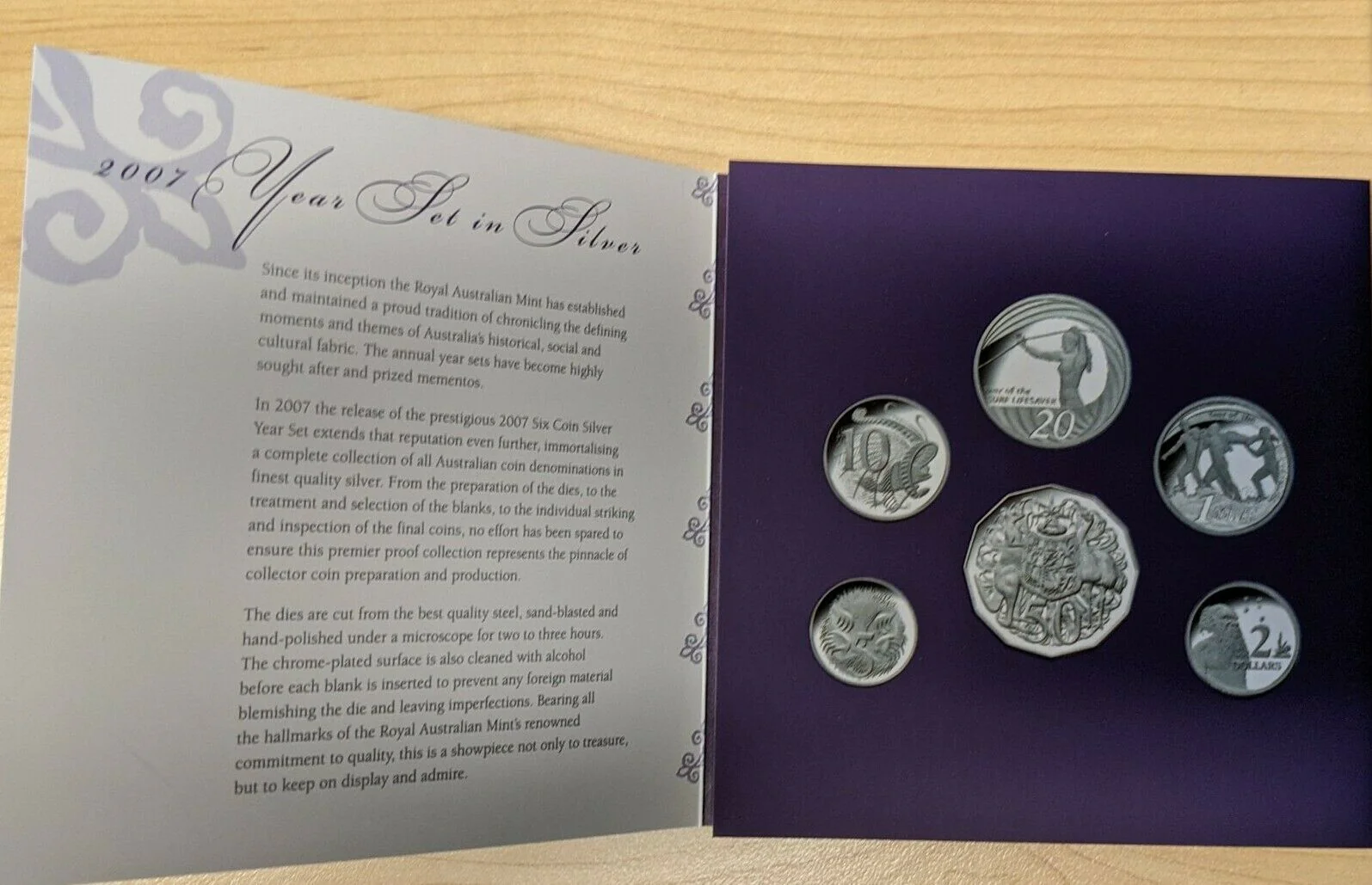 Australia 2007 Royal Australian Mint Fine Silver Proof Set - Image 3