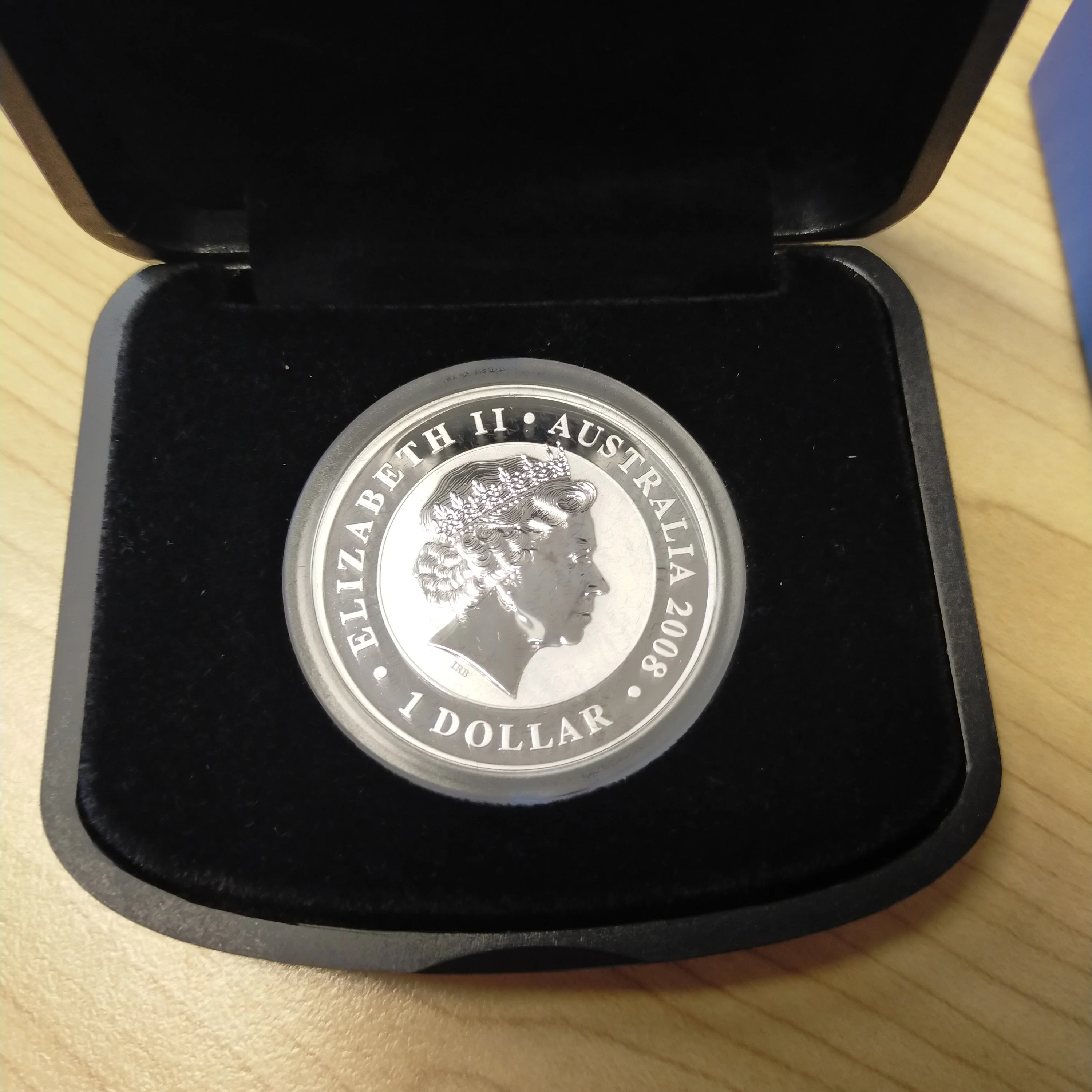Australia 2008 Perth Mint Australian Koala Gilded Coin 1oz $1 Silver Proof Coin - Image 3