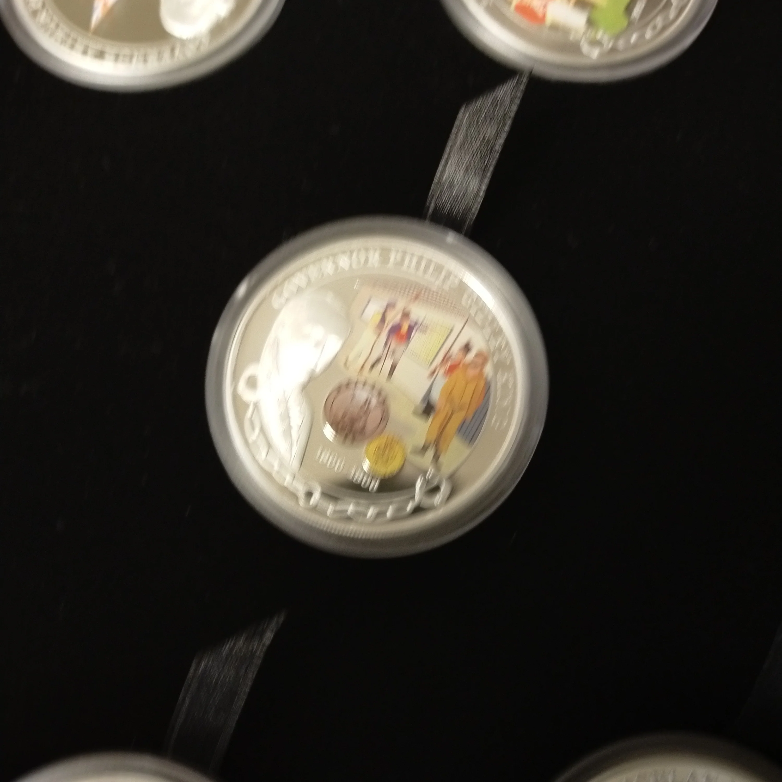Tuvalu Australia 2008 Perth Mint Tuvalu Early Governors of Australia 5 x 1oz Proof Silver Coins - Image 5
