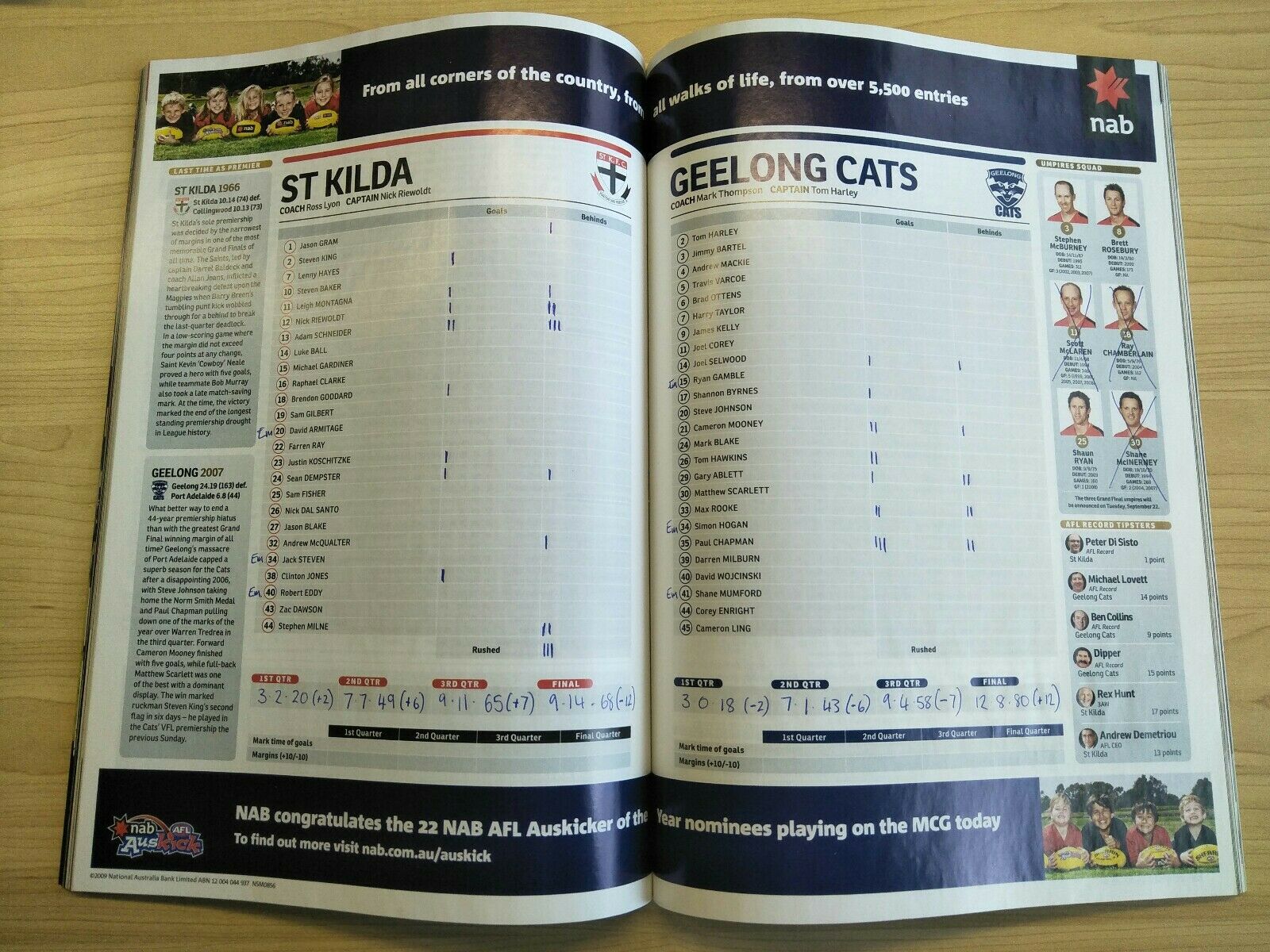 2009 AFL Grand Final Football Record St Kilda v Geelong - Image 2