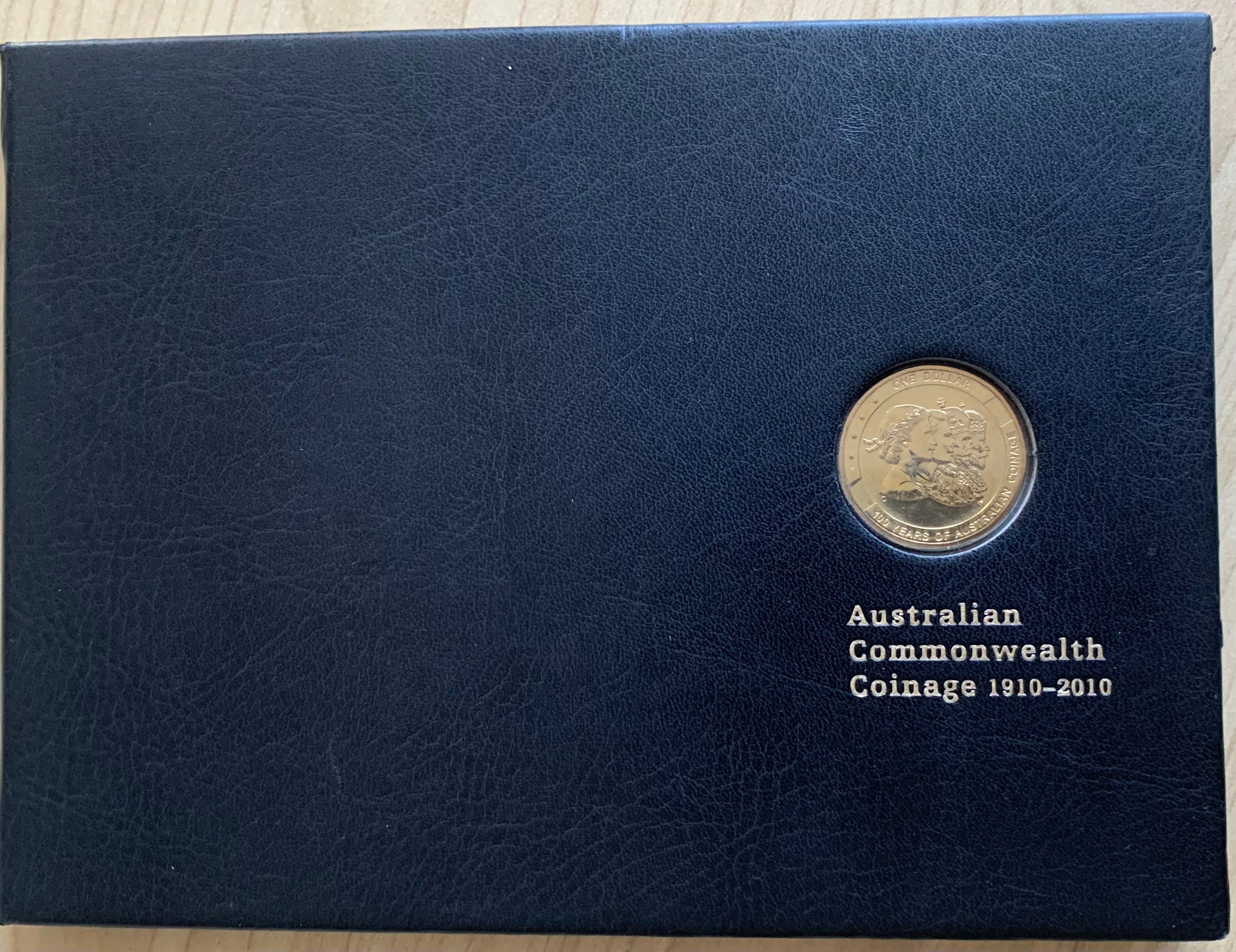 Australia 2010 $1 uncirculated coin and Overprinted Stamp Set 100 Years Of Commonwealth Coinage - Image 2