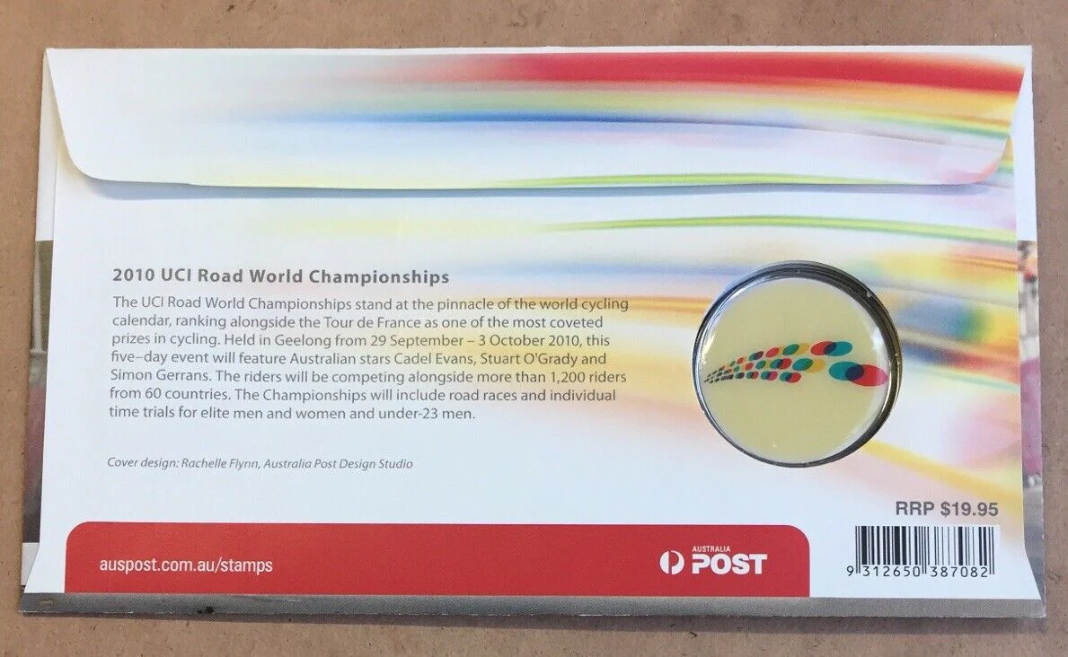 2010 Australian Melbourne Cycling Medallion PNC 1st Day Issue - Image 2