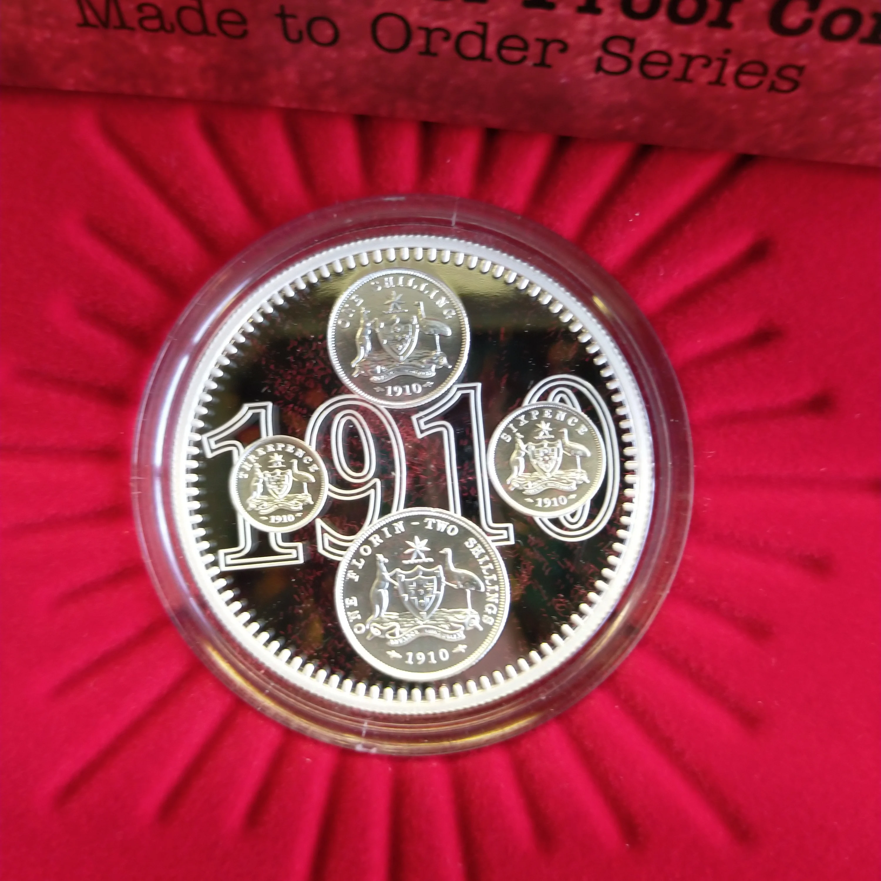 2010 Royal Australian Mint $1 100 Years of Australian Coinage 1oz .999 Proof Silver Coin - Image 2