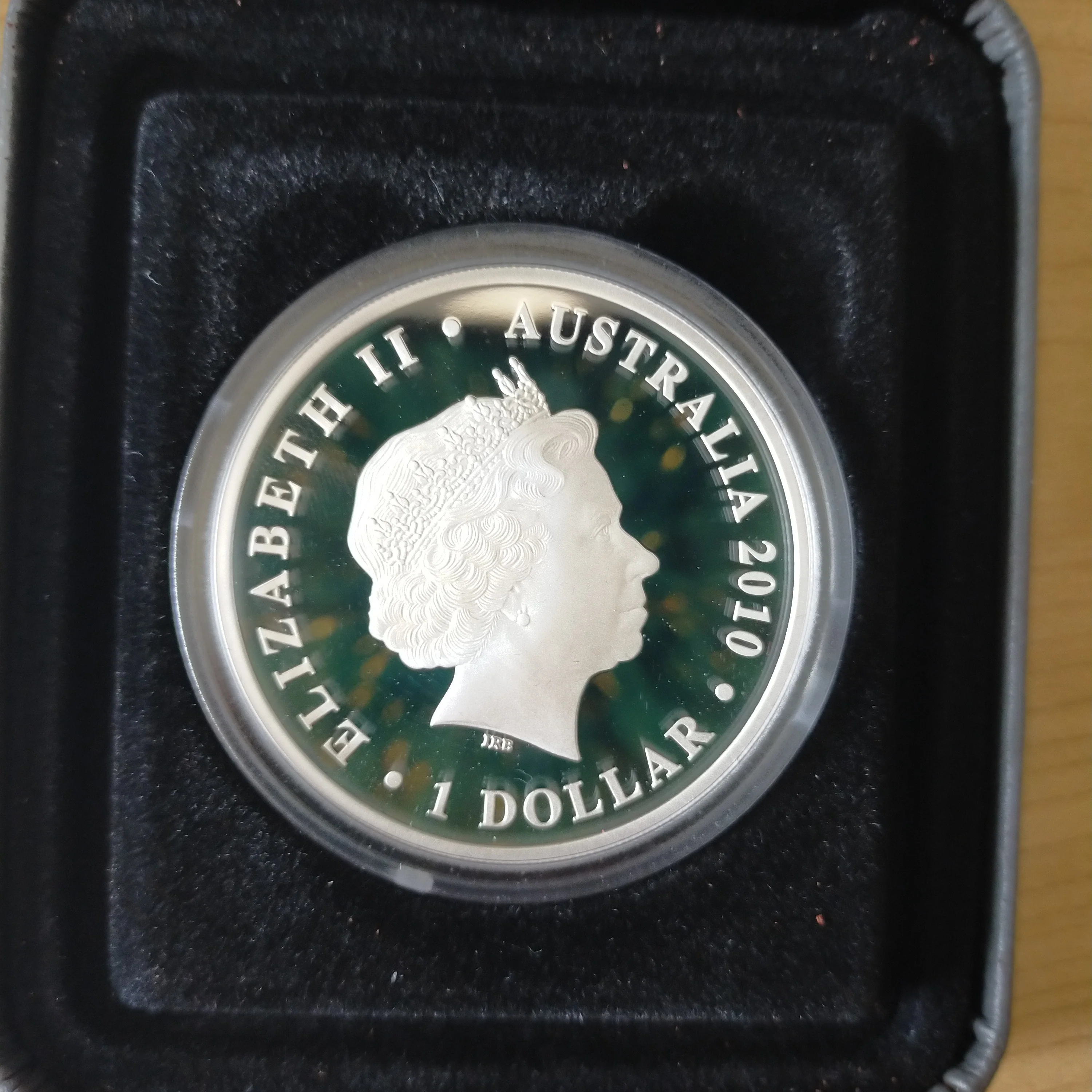 Australia 2010 Perth Mint $1 Australian Winter Olympics  Team 1oz .999 Proof Silver Coin - Image 3