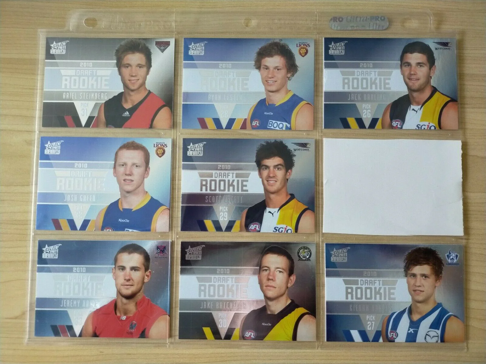 2011 Select Infinity Draft Rookie Complete Set Of 36 Cards