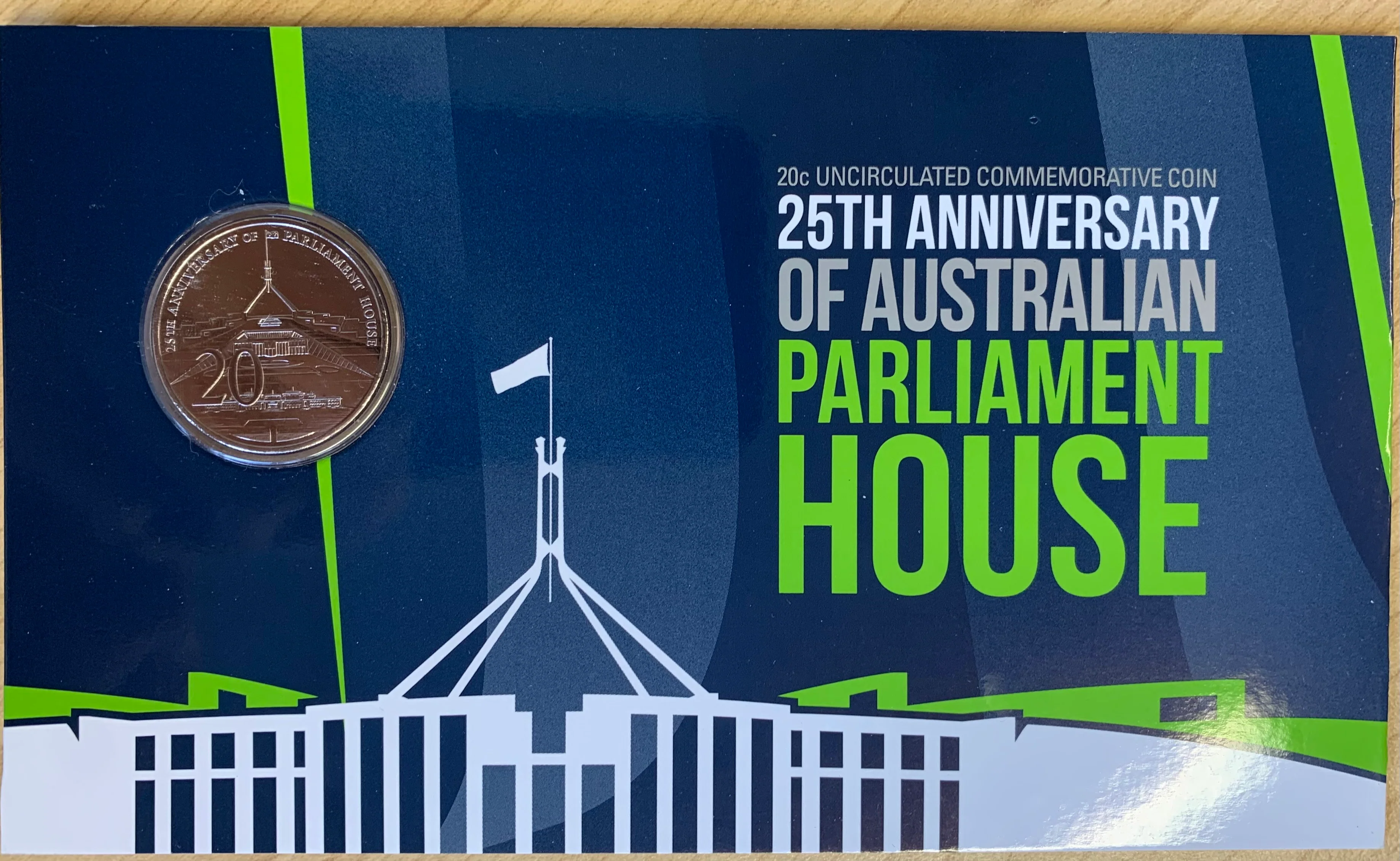 Australia 2013 20c 25th Anniversary Of Parliament House Uncirculated