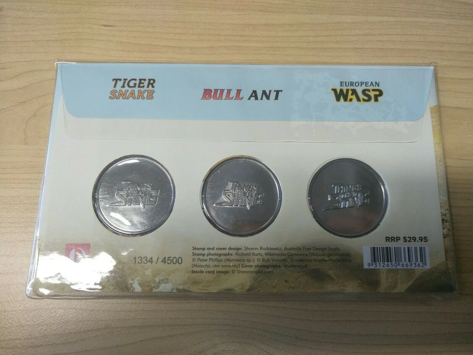 2014 Australian Things That Sting 3 Medallion Set 1st Day Cover No. 1334/4500 - Image 2