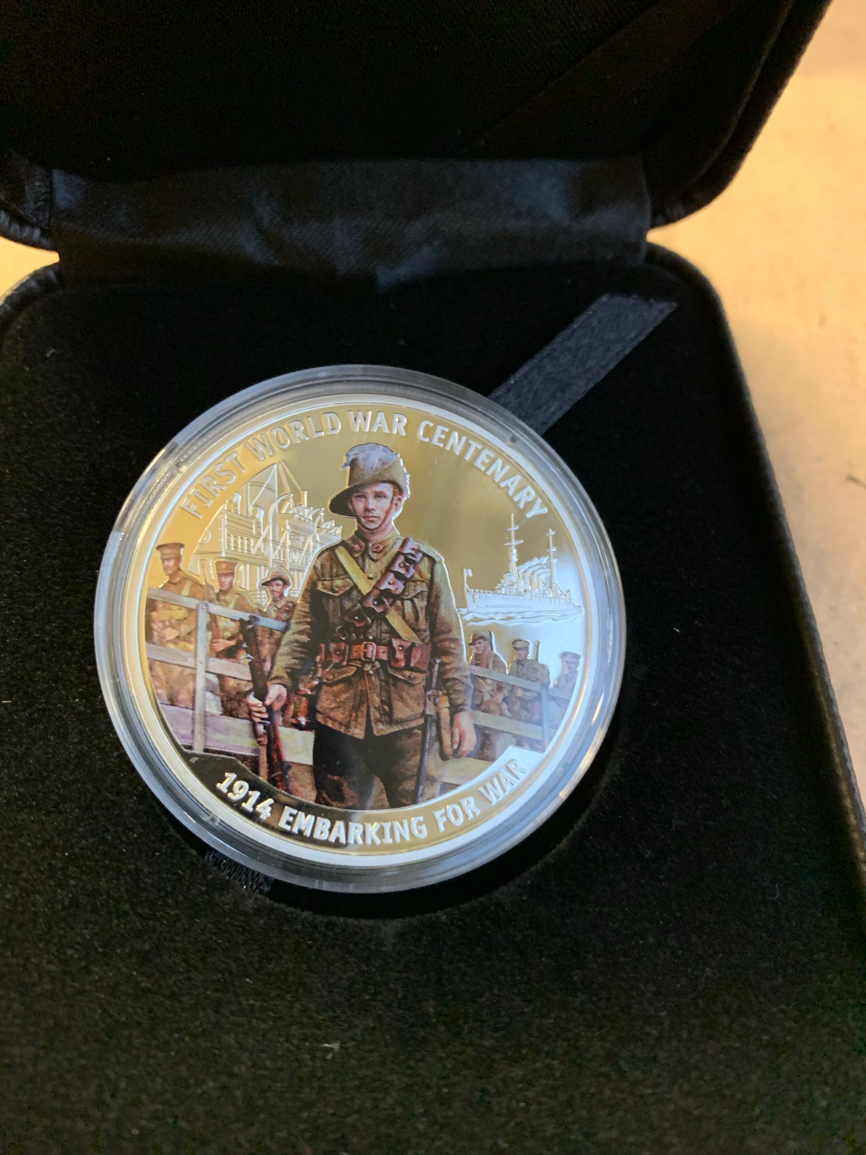 Solomon Islands 2014 $10 First World War series 1oz .925 Silver Coin Box Cert - Image 3