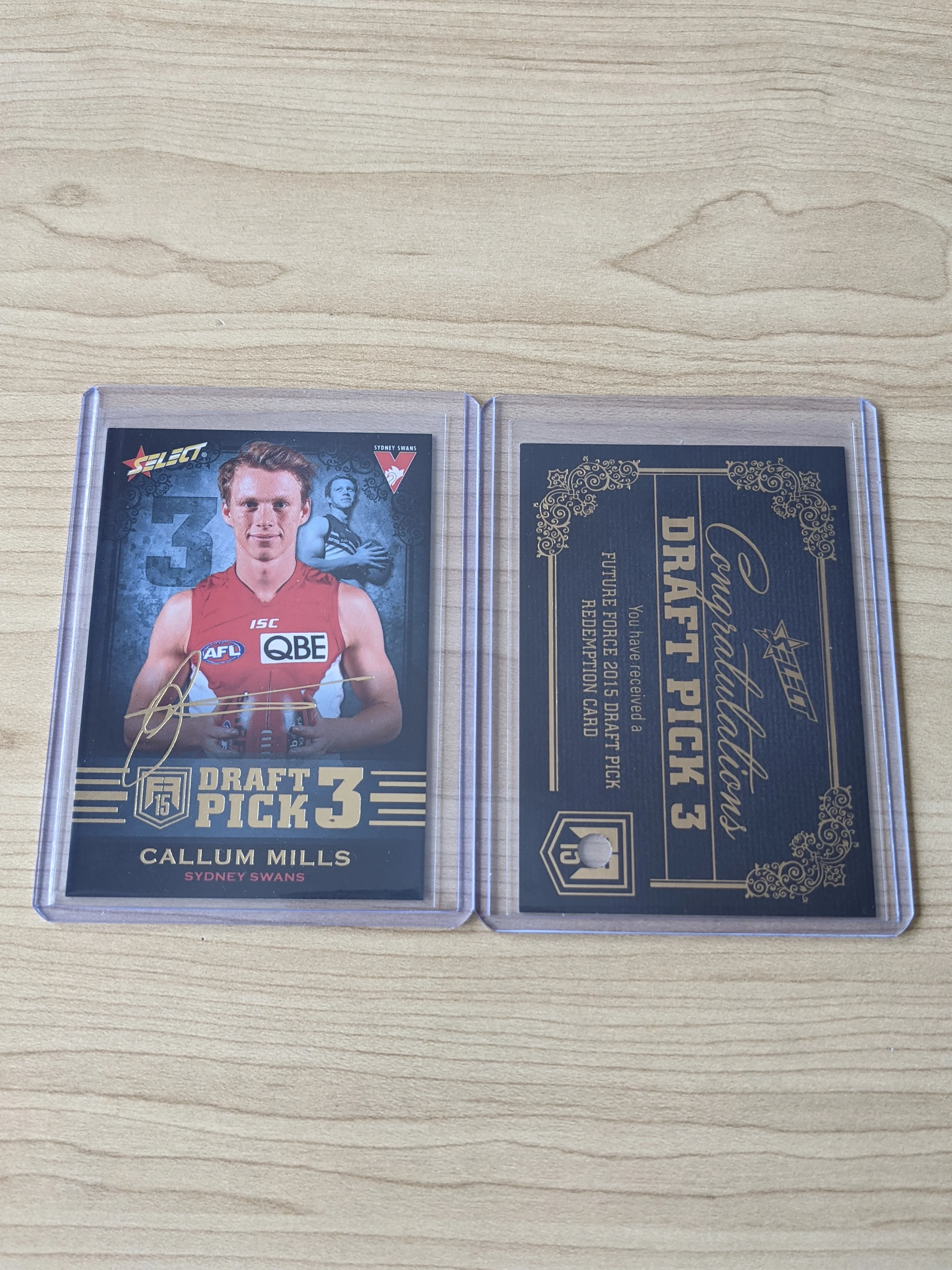 2015 AFL Select Future Force Draft Pick 3 Callum Mills Sydney