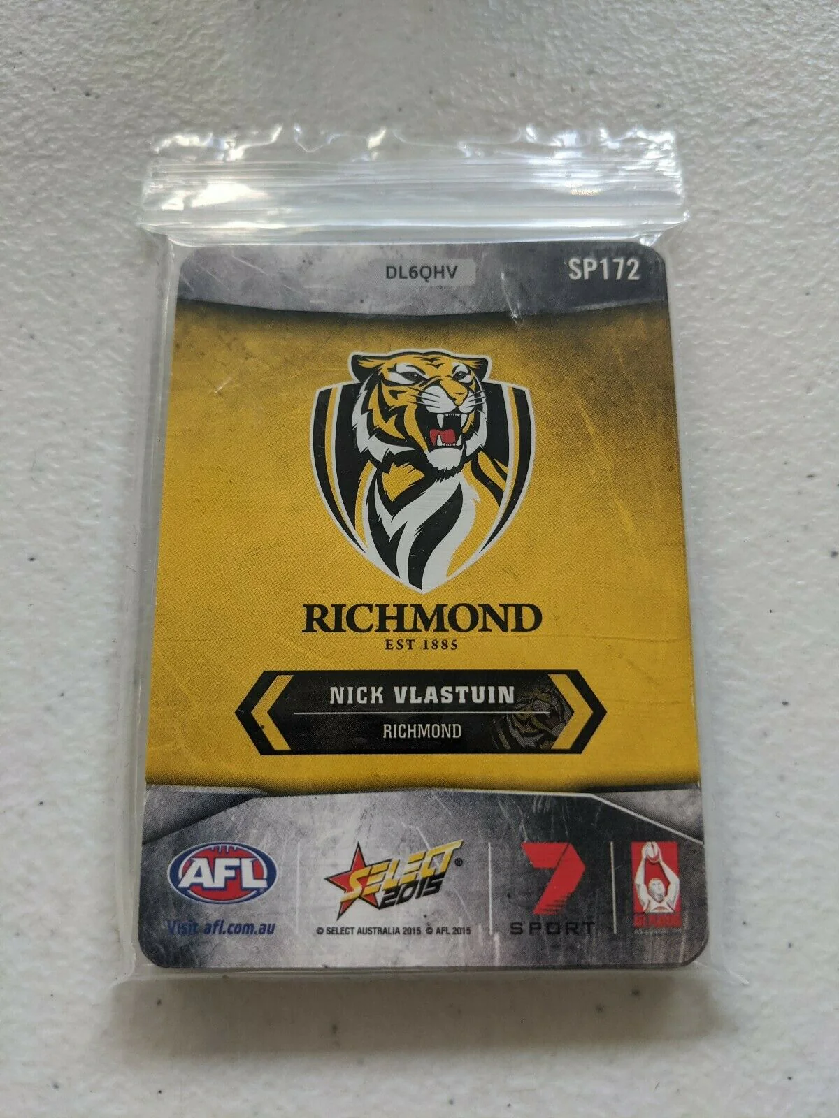 2015 Select Champions Trading Card Silver Foil Parallel Team Set Richmond Tigers - Image 2