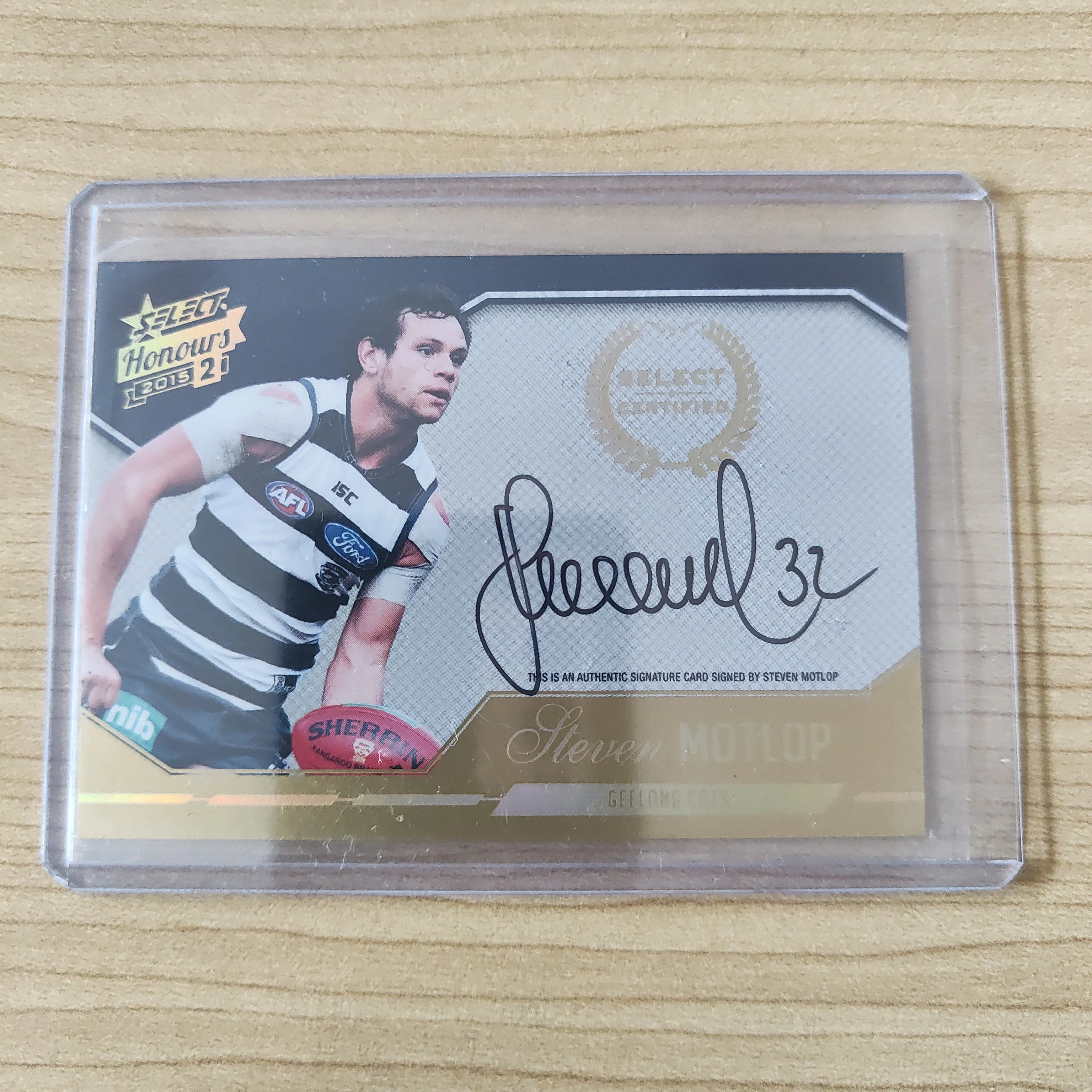 2015 Select Honours 2 Select Certified Signature Steven Motlop Geelong No.011/400