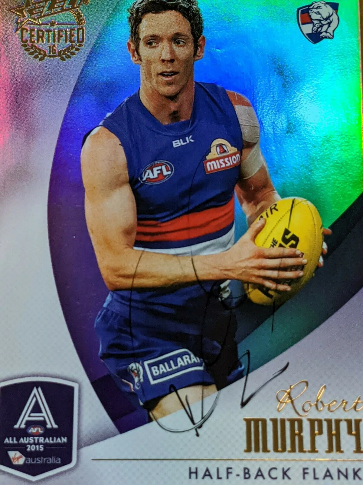 2016 Select Certified All Australian Robert Murphy Hand Signed Card Bulldogs - Image 2