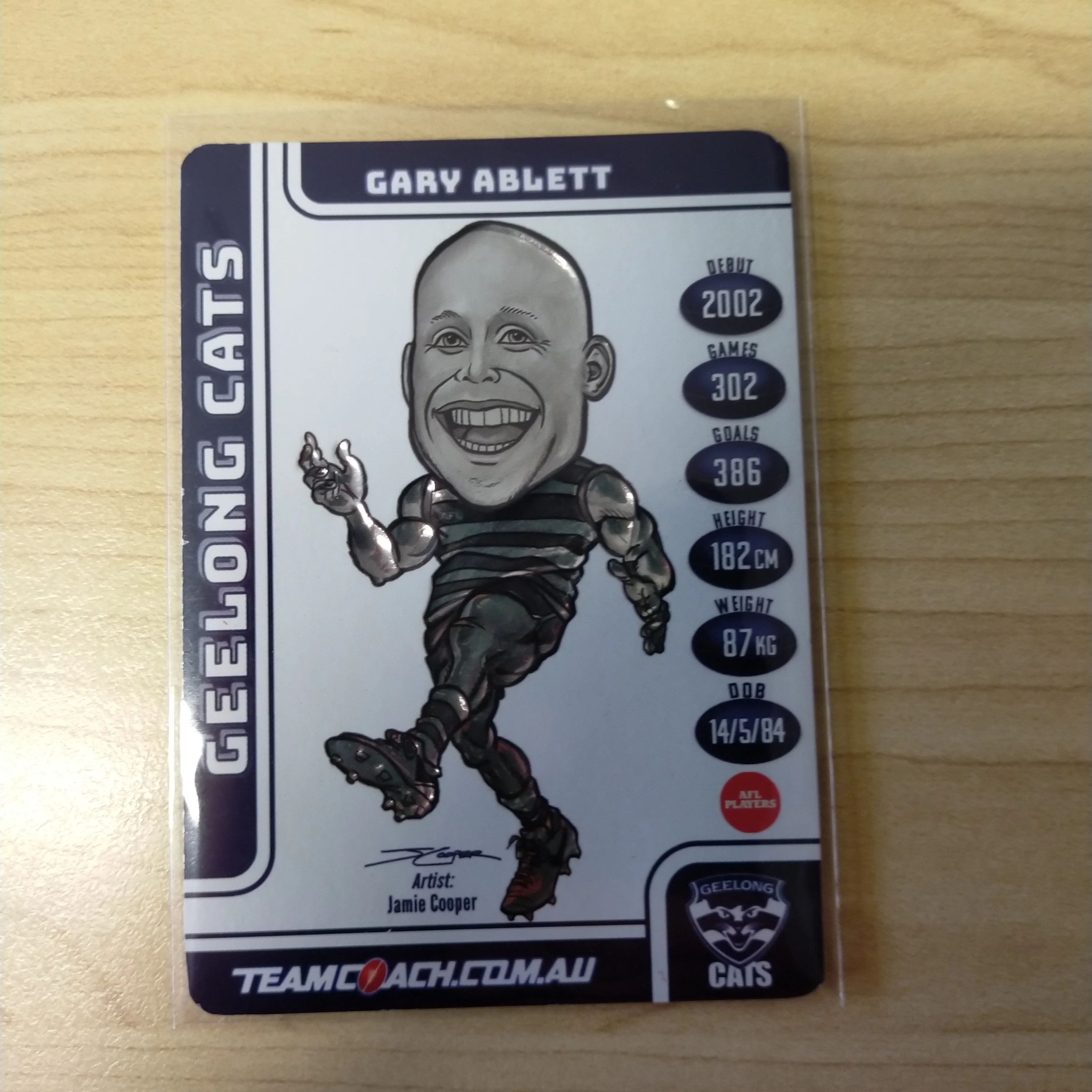 2018 Teamcoach Magic Wildcard Gary Ablett Geelong MW-07 - Image 2