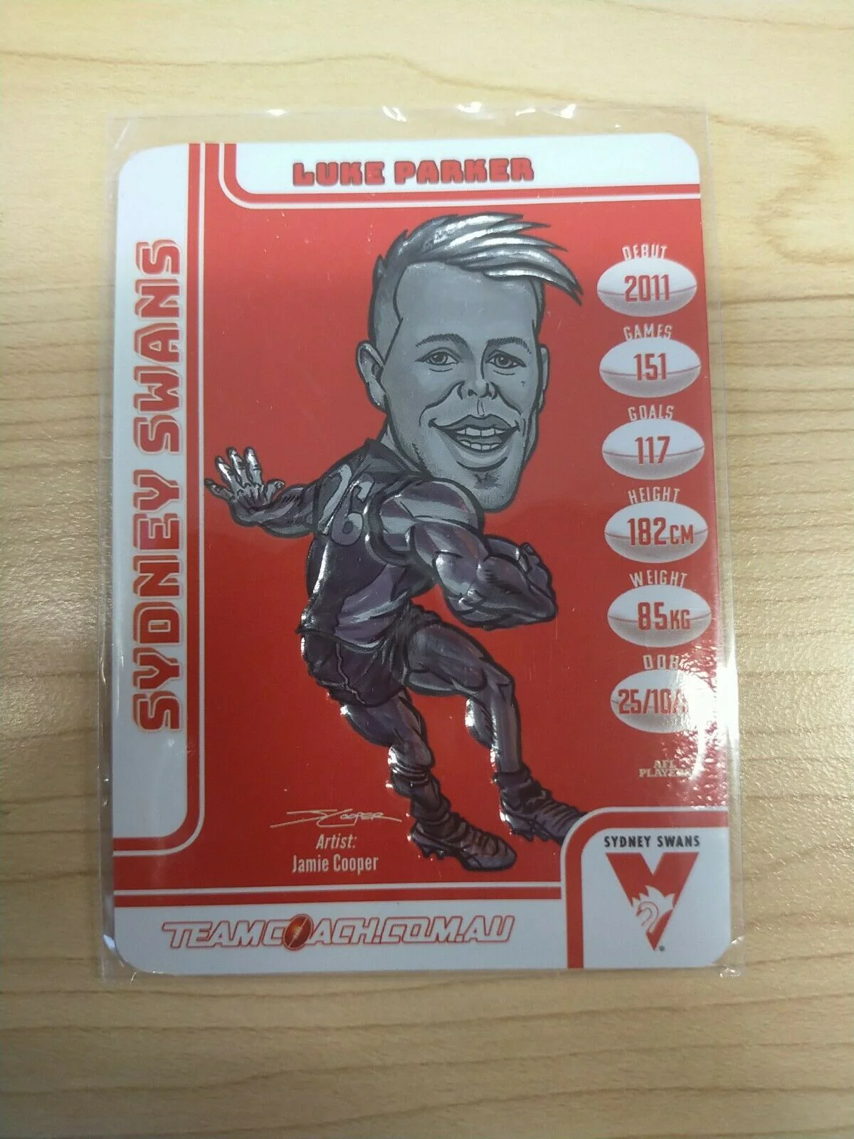 2018 Teamcoach Magic Wildcard Luke Parker Sydney MW-16 - Image 2