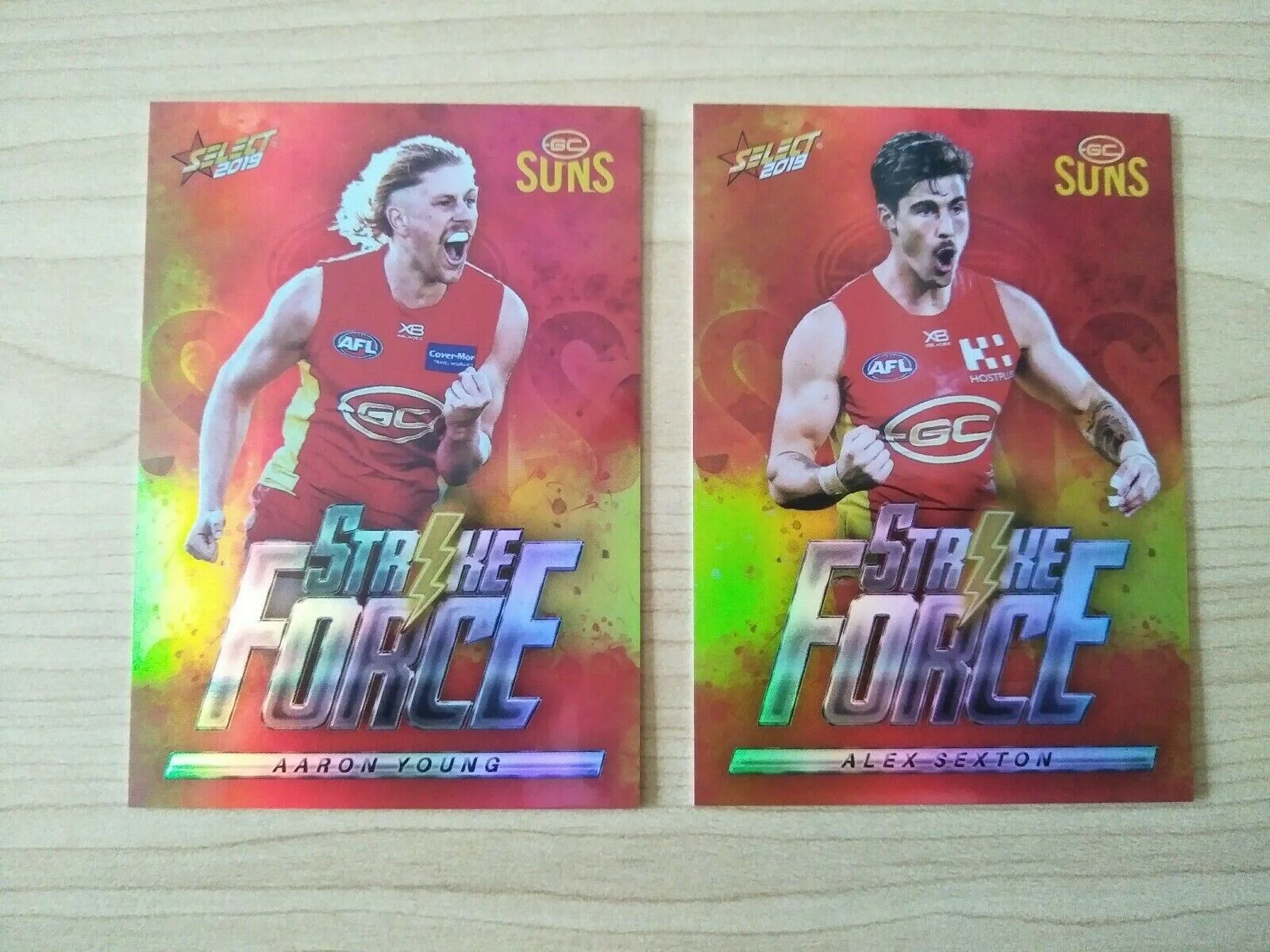 2019 AFL Select Footy Stars Gold Coast Suns Inserts x10 - Image 5