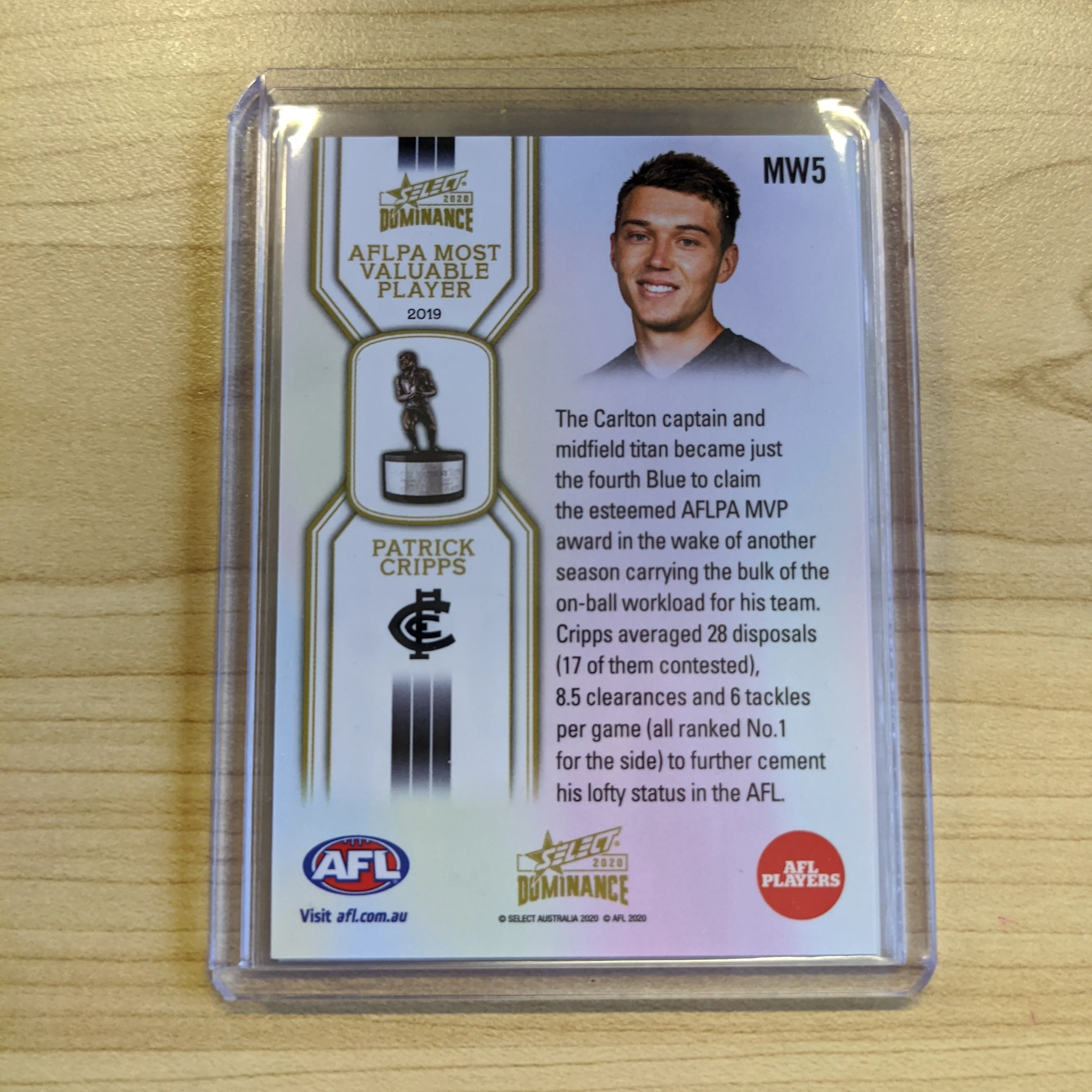 2020 AFL Select Dominance Medal Winners Set MW1-MW5 - Image 2