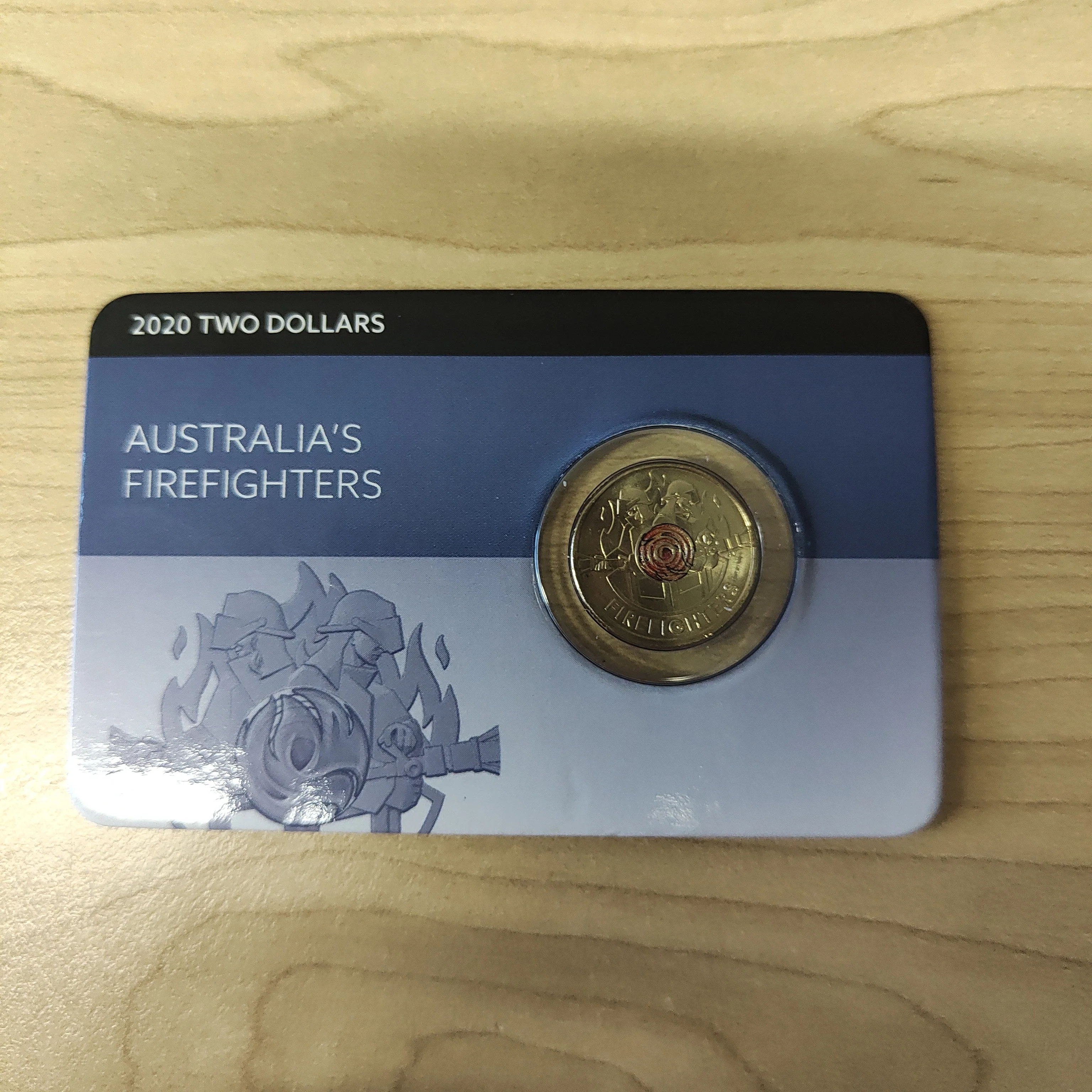 Australia 2020 Royal Australian Mint $2 Australia's Firefighters Downies Carded Uncirculated Coin