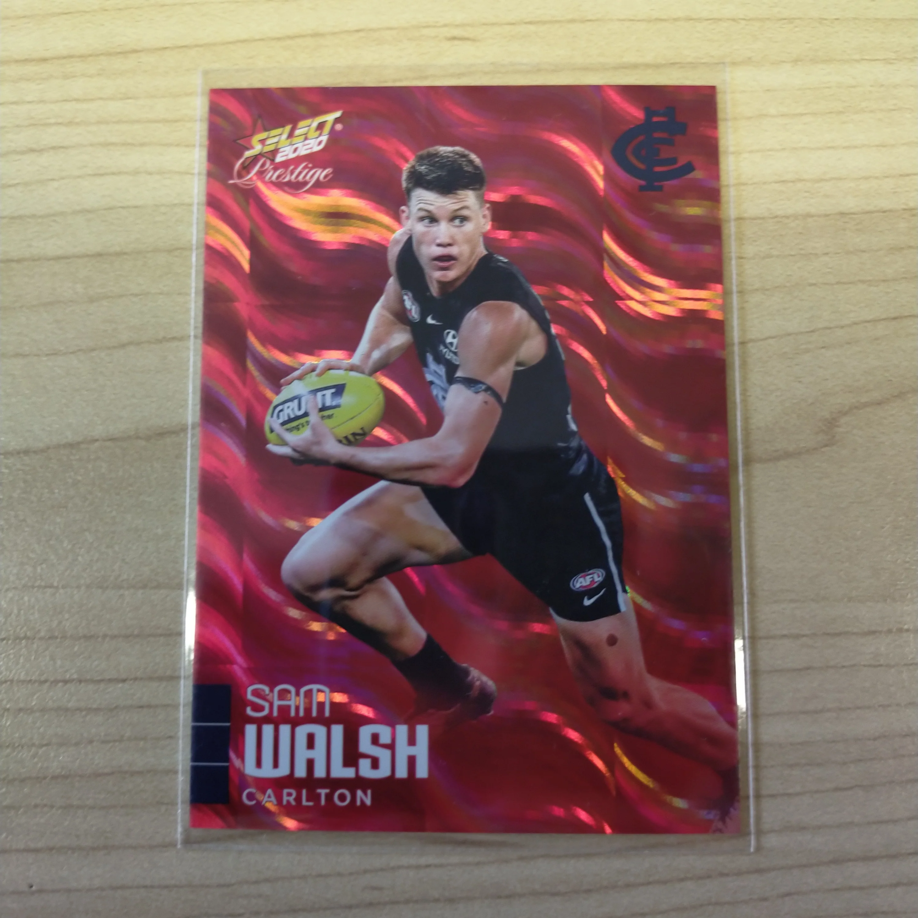 2020 Select Prestige Red Parallel Sam Walsh Carlton No. 019/170