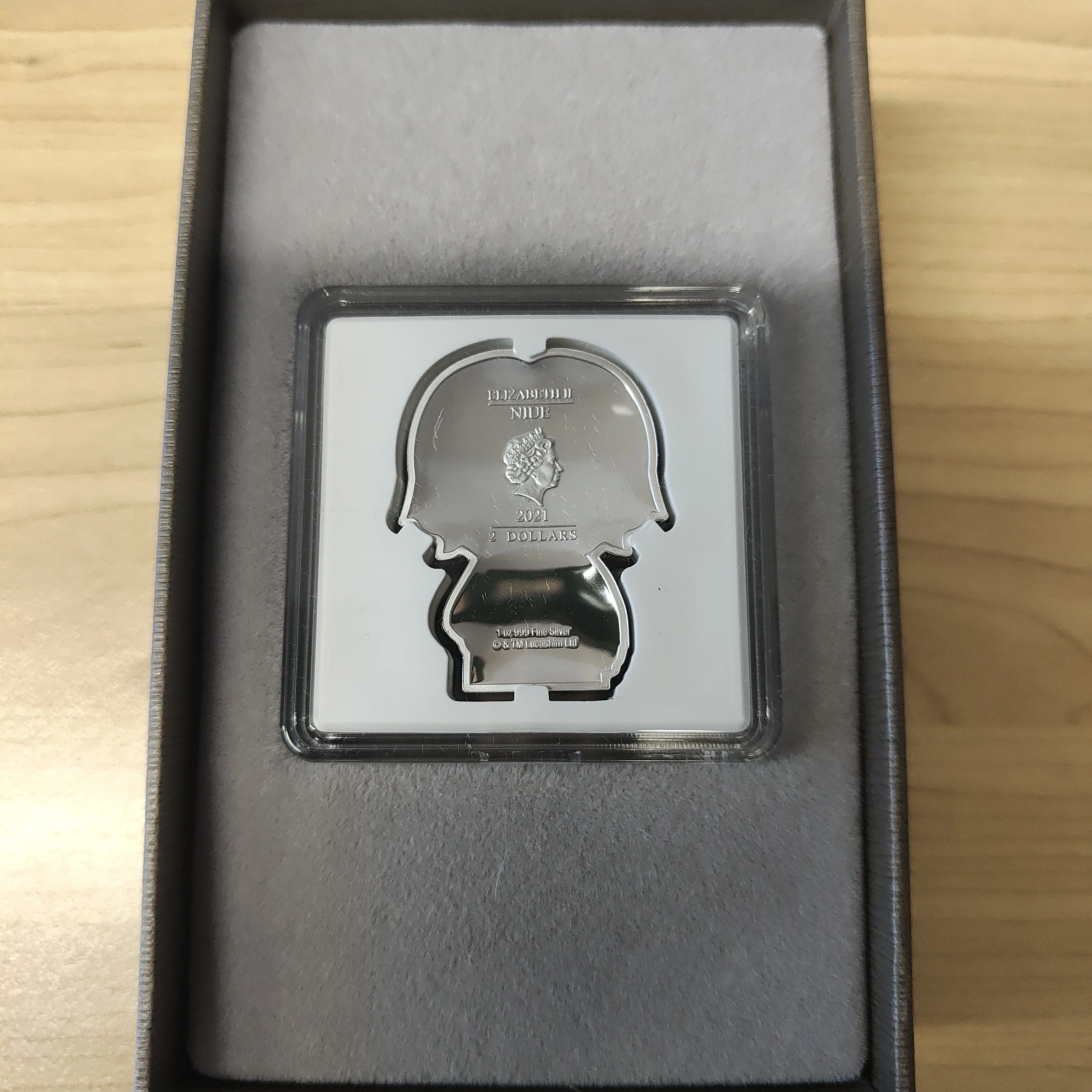 Niue 2021 New Zealand Mint $2 Star Wars Han Solo 1oz .999 Silver Coin - Image 3