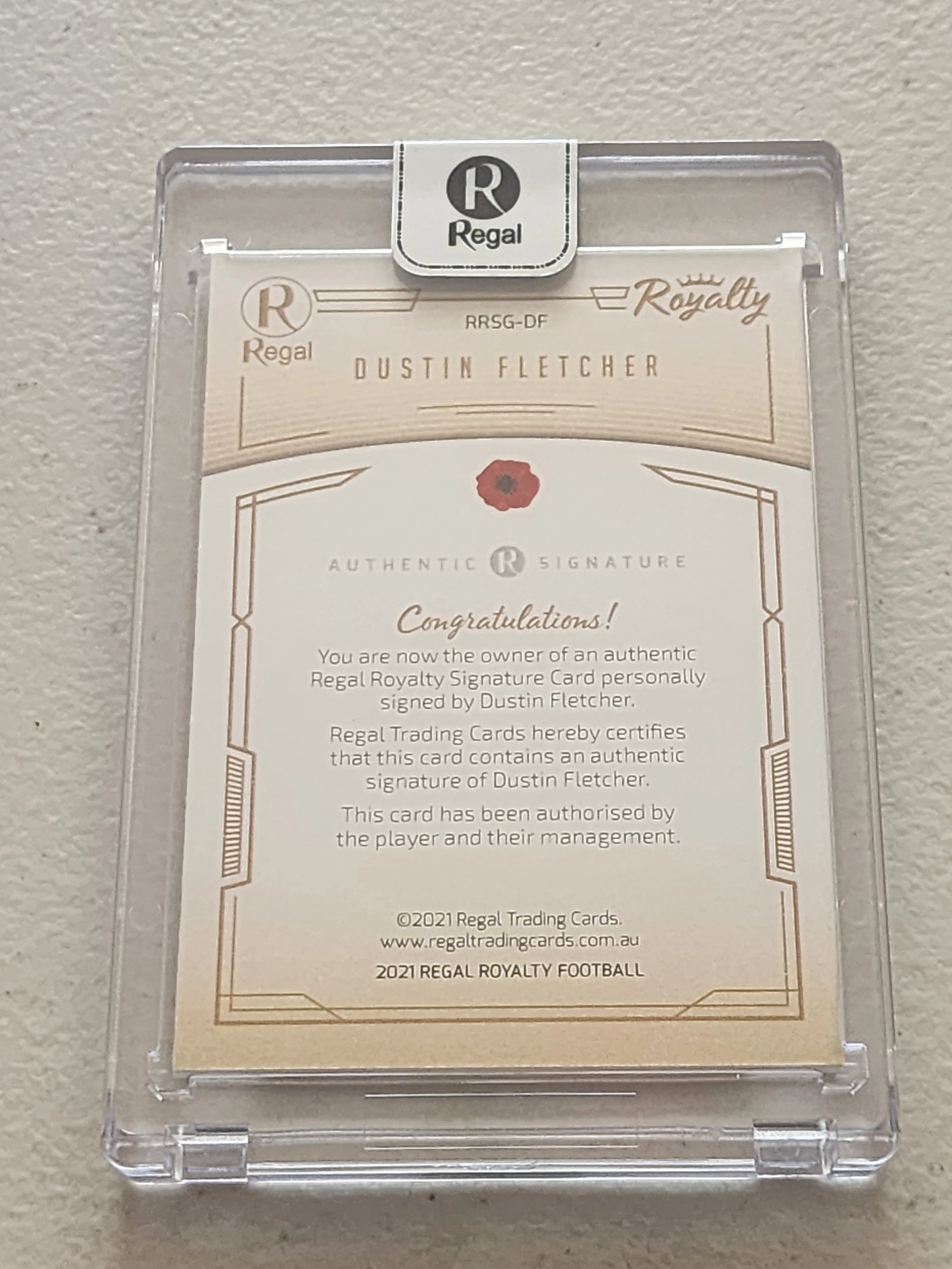 2021 Regal Royalty Dustin Fletcher Signature Essendon 10/10 - Image 2