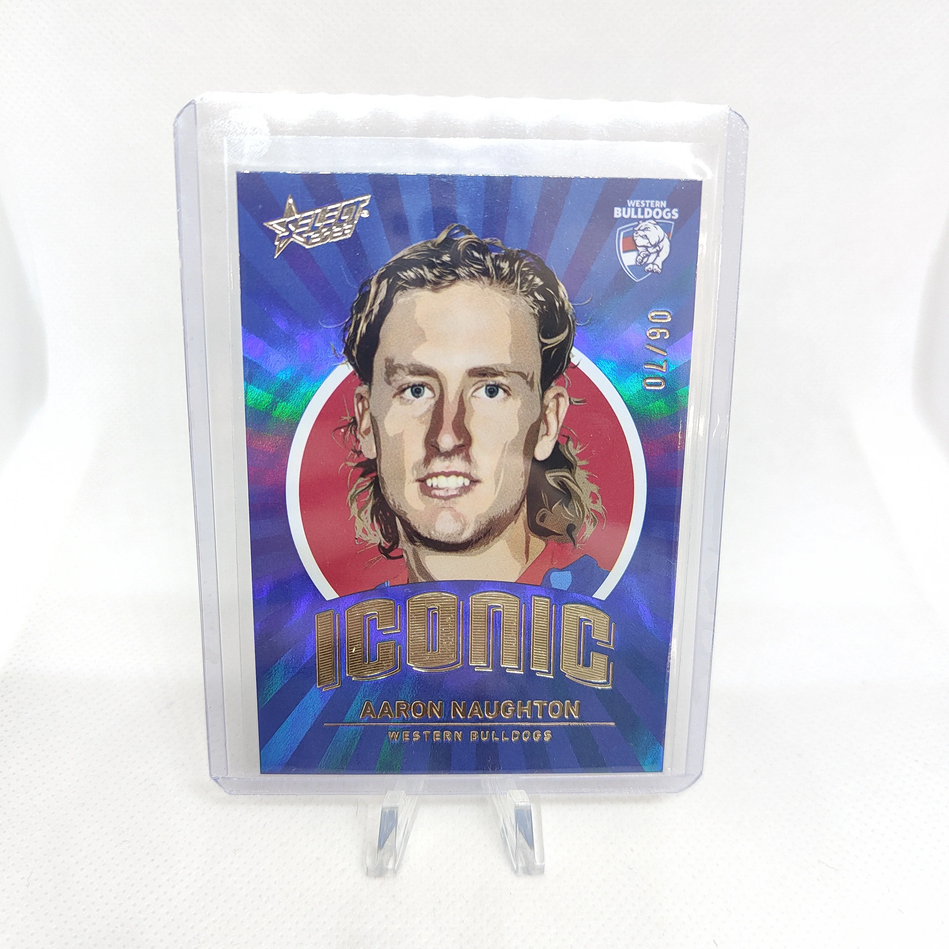 2023 AFL Footy Stars Iconic Aaron Naughton Western Bulldogs LOW NUMBER 06/70