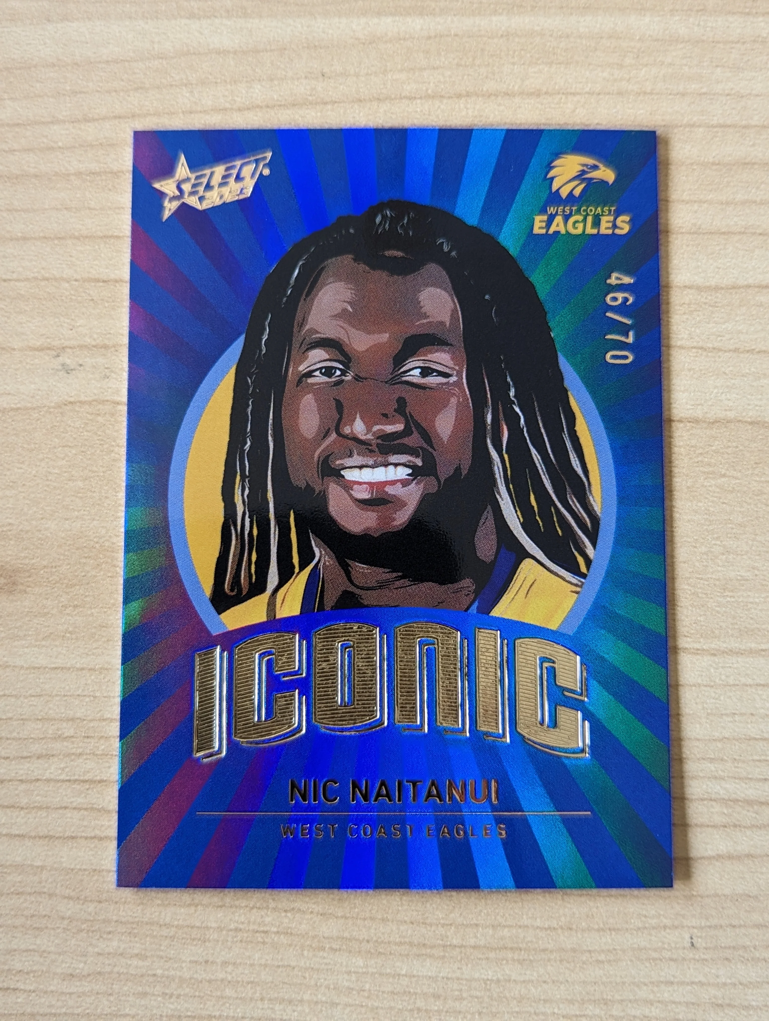 2023 AFL Footy Stars Iconic Nic Naitanui West Coast Eagles